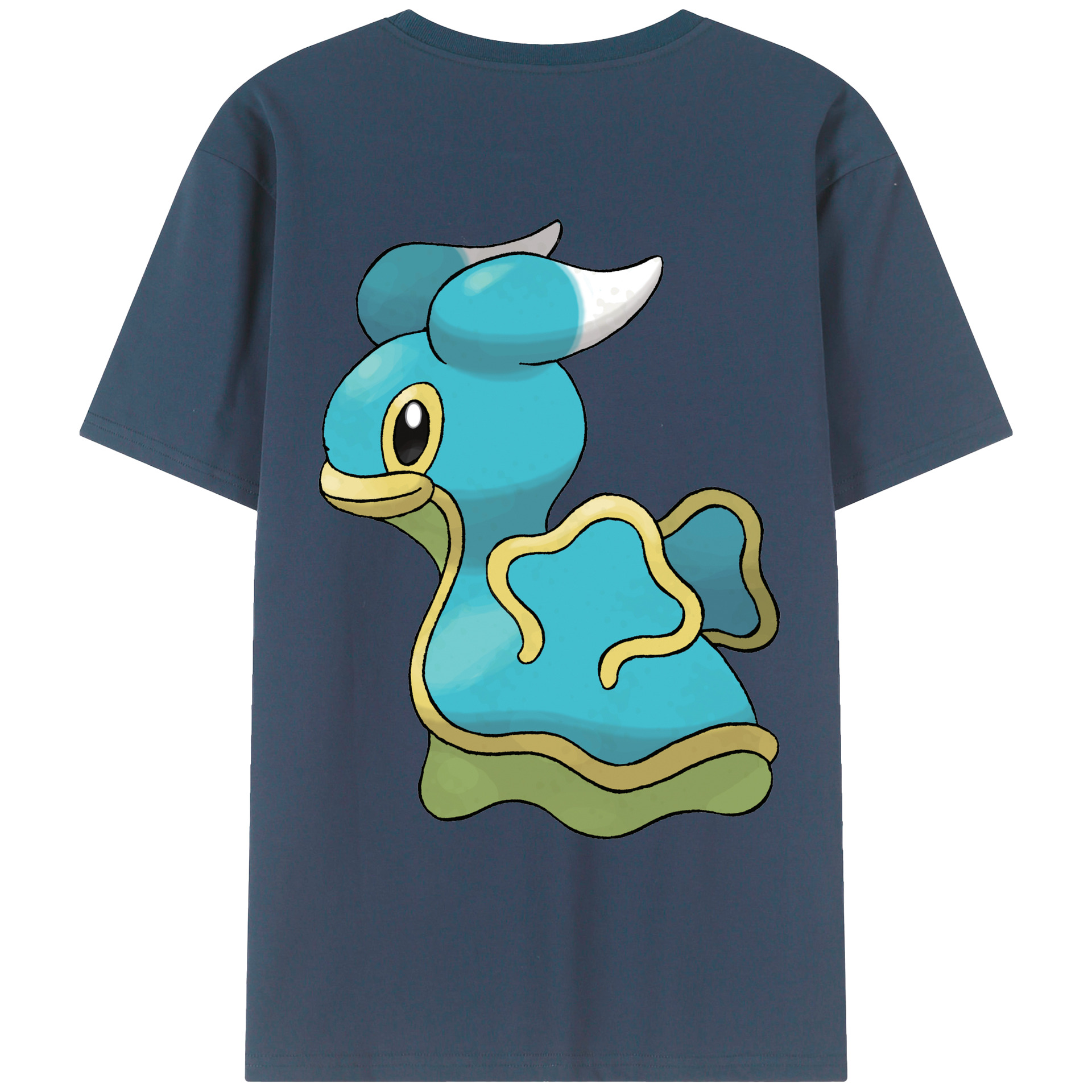 （画像用） ポケットモンスター Pokémon 綿100％ メンズ半袖Tシャツ（バックプリント） 通気性