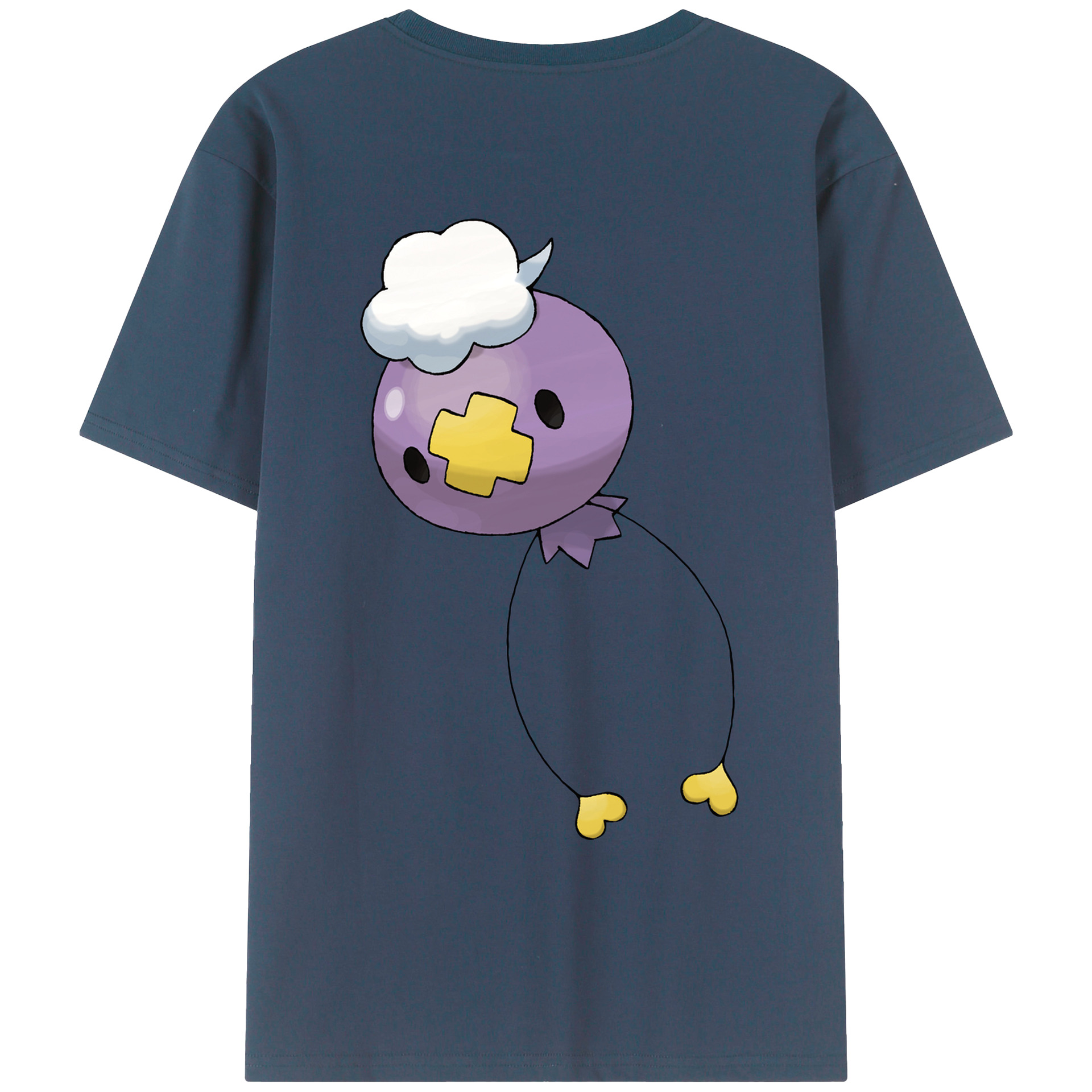 （画像用） ポケットモンスター Pokémon 綿100％ メンズ半袖Tシャツ（バックプリント） 通気性