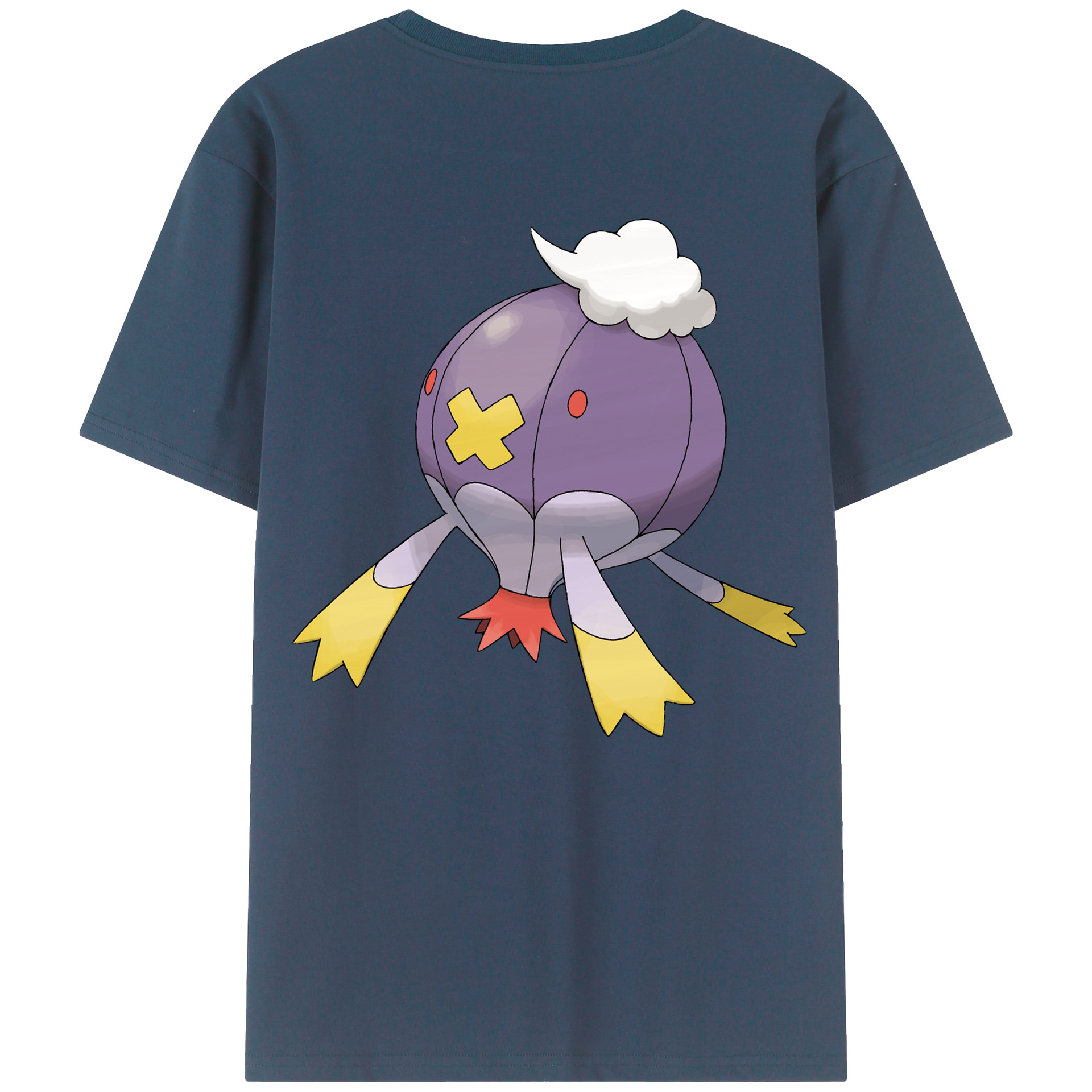 （画像用） ポケットモンスター Pokémon 綿100％ メンズ半袖Tシャツ（バックプリント） 通気性
