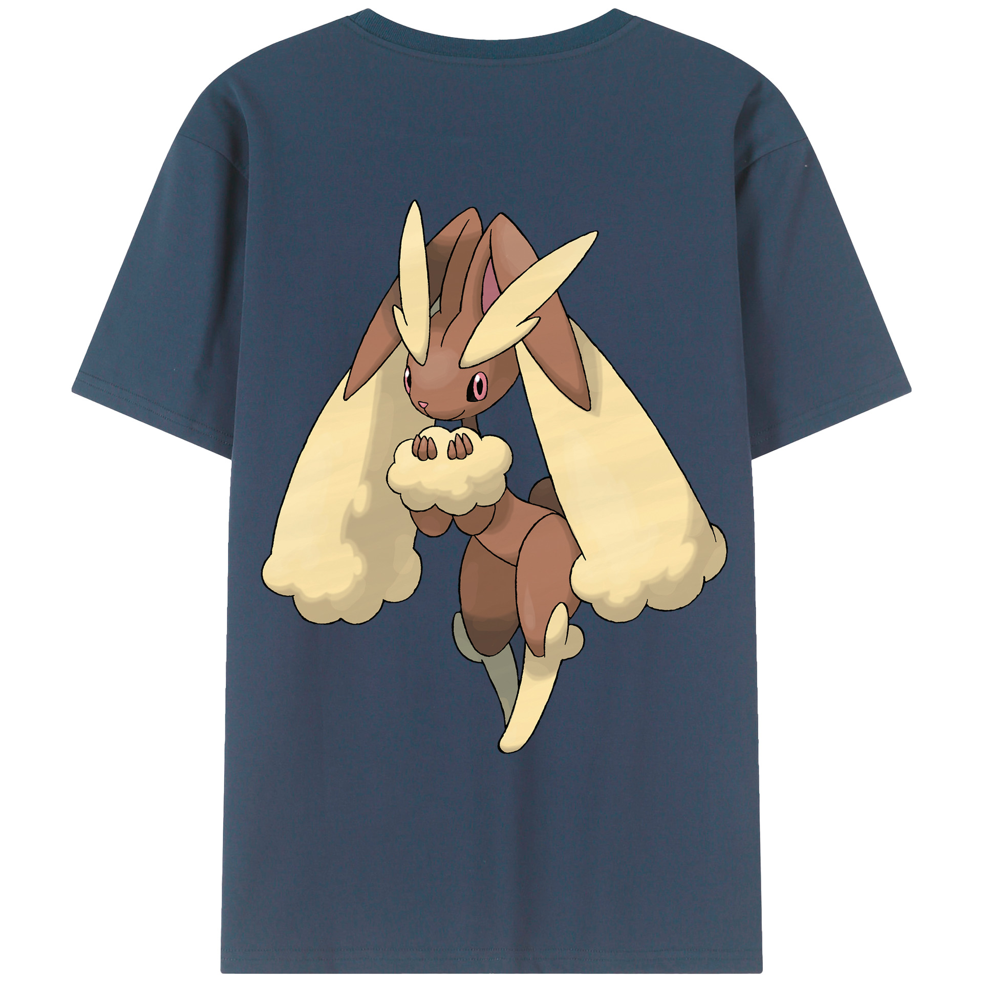 （画像用） ポケットモンスター Pokémon 綿100％ メンズ半袖Tシャツ（バックプリント） 通気性