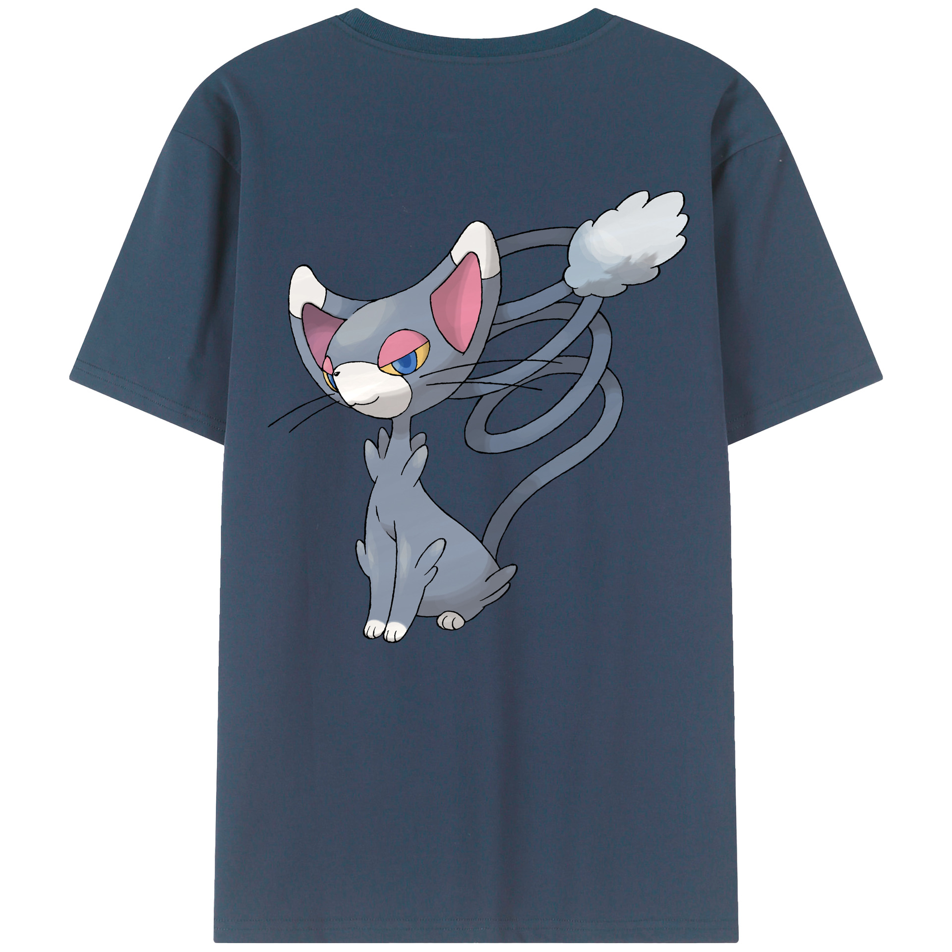 （画像用） ポケットモンスター Pokémon 綿100％ メンズ半袖Tシャツ（バックプリント） 通気性
