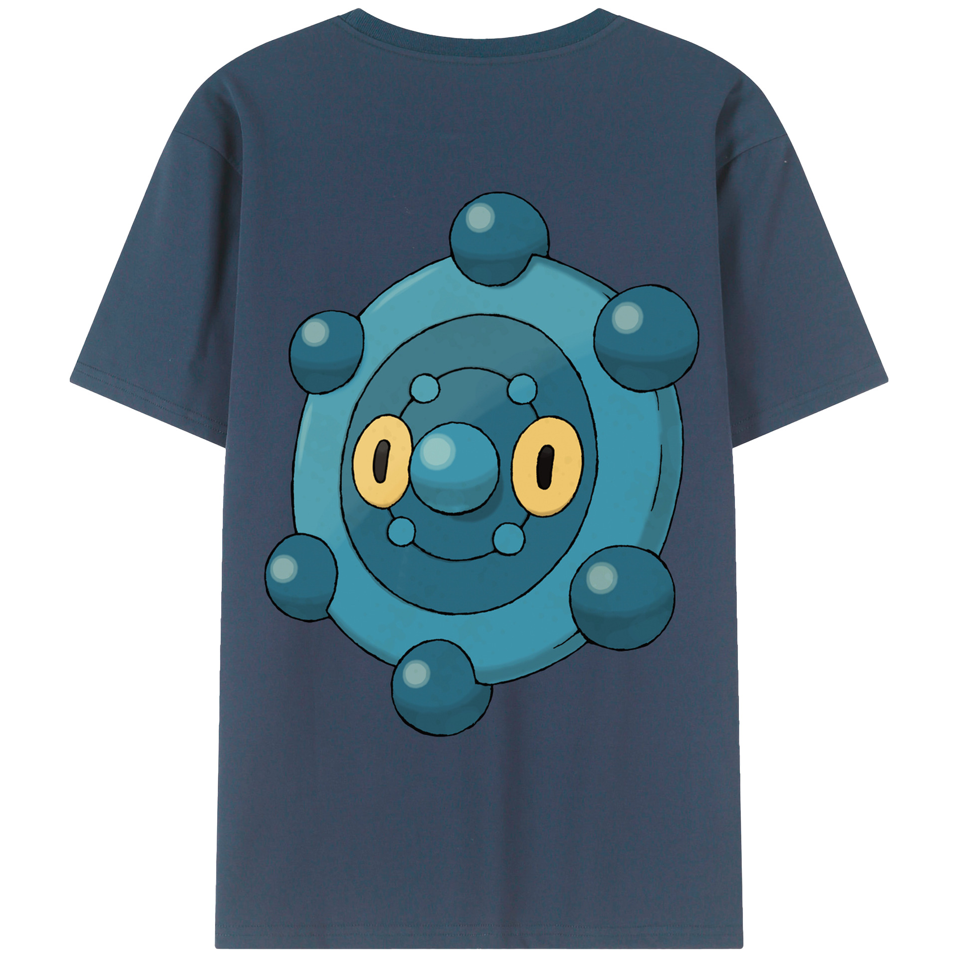 （画像用） ポケットモンスター Pokémon 綿100％ メンズ半袖Tシャツ（バックプリント） 通気性