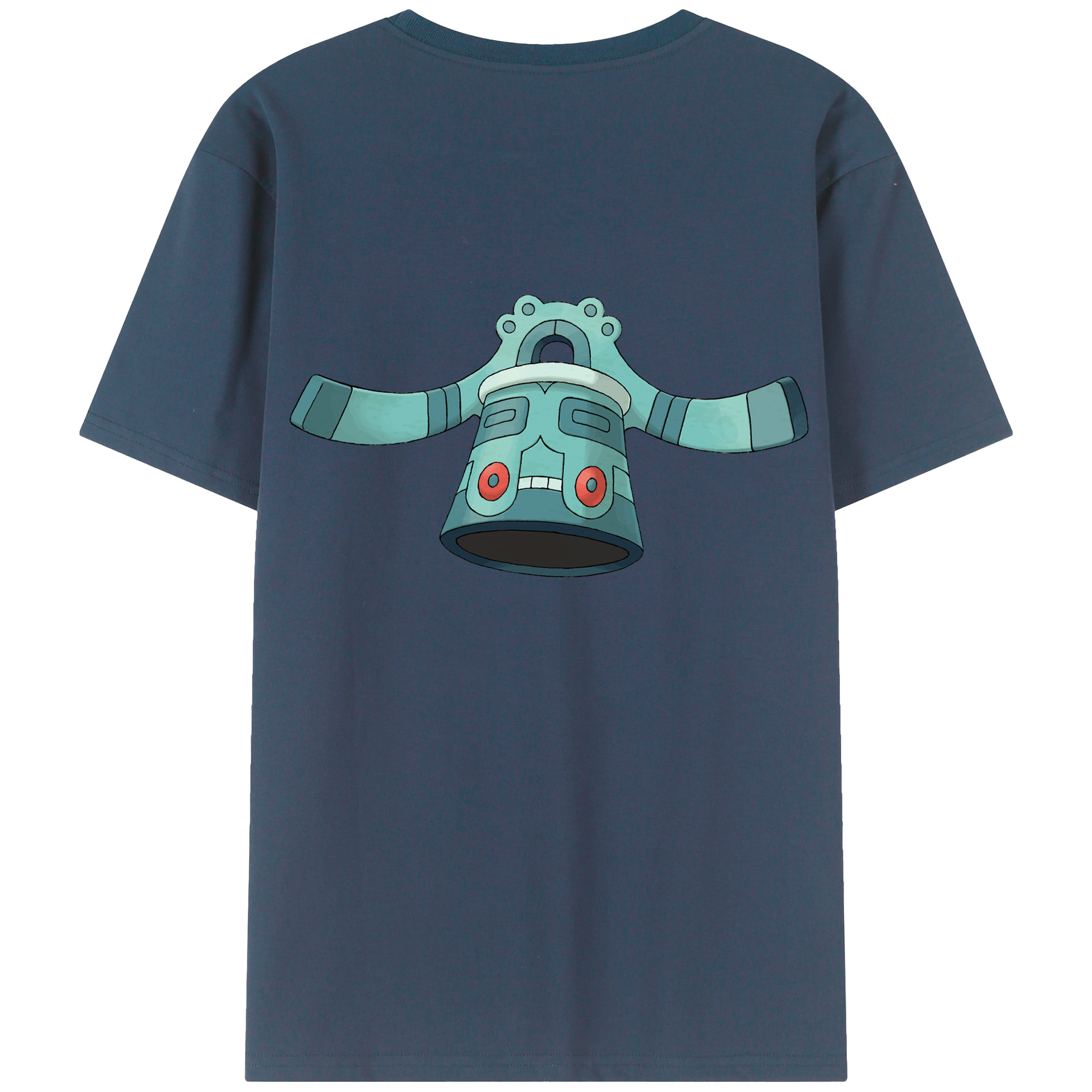 （画像用） ポケットモンスター Pokémon 綿100％ メンズ半袖Tシャツ（バックプリント） 通気性
