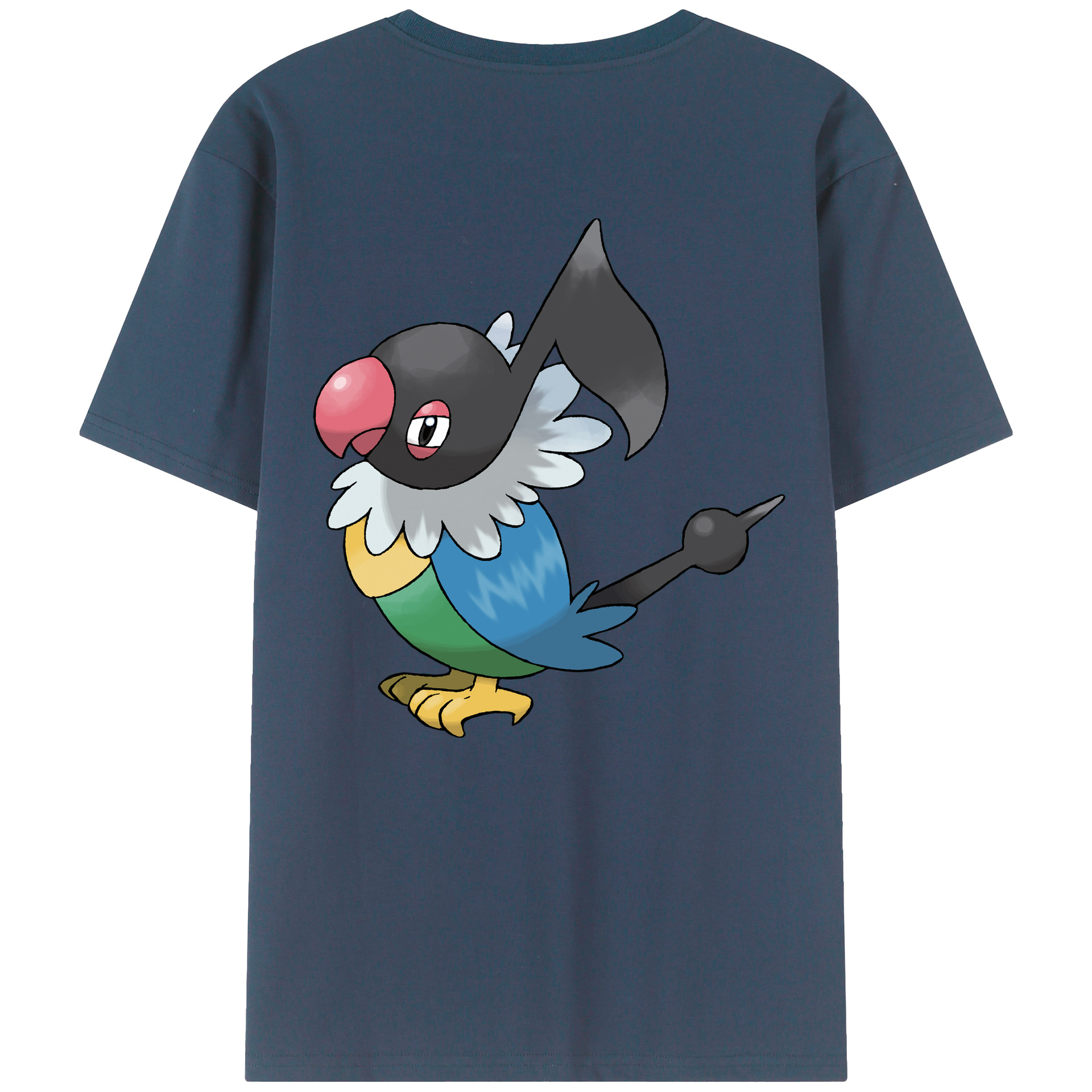 （画像用） ポケットモンスター Pokémon 綿100％ メンズ半袖Tシャツ（バックプリント） 通気性