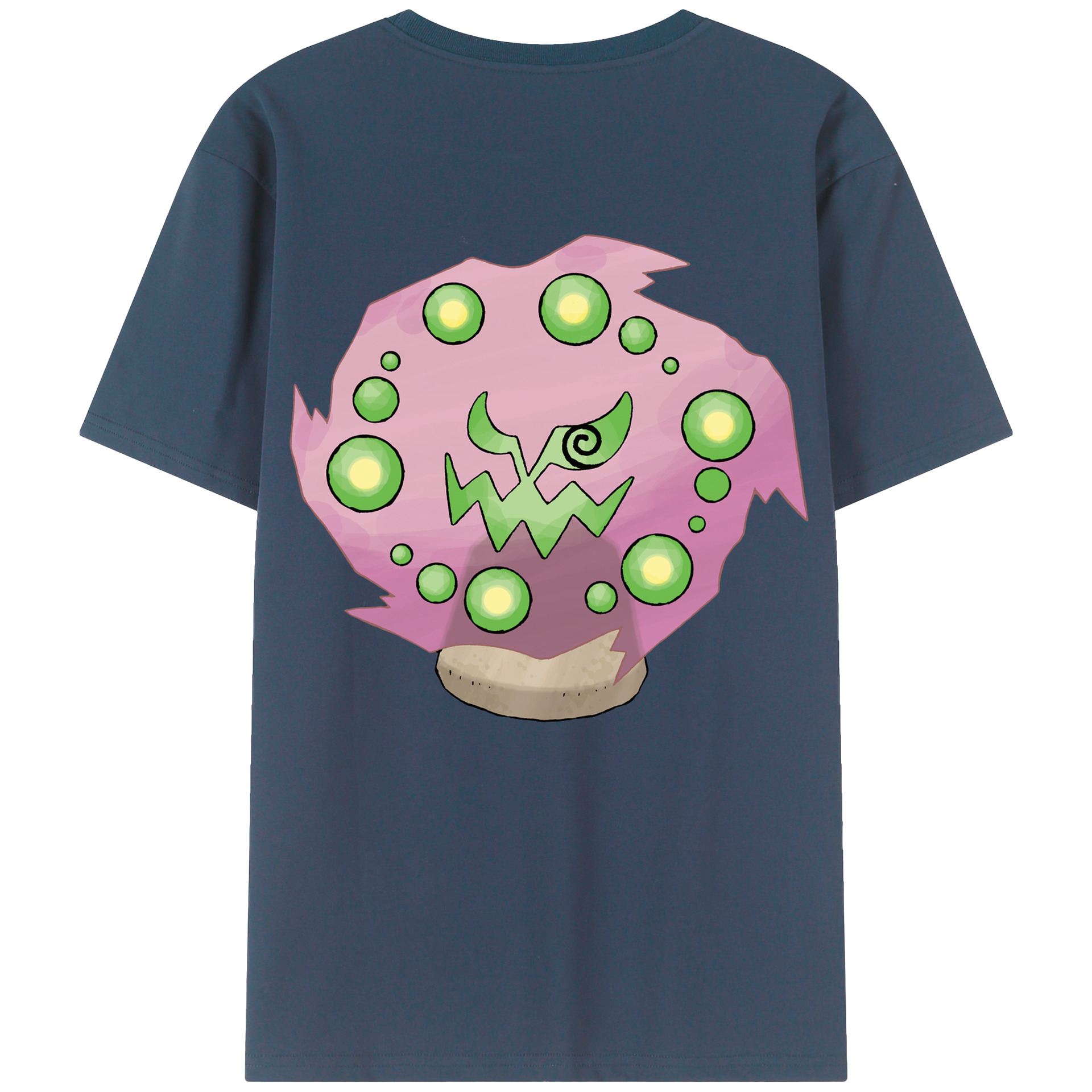 （画像用） ポケットモンスター Pokémon 綿100％ メンズ半袖Tシャツ（バックプリント） 通気性