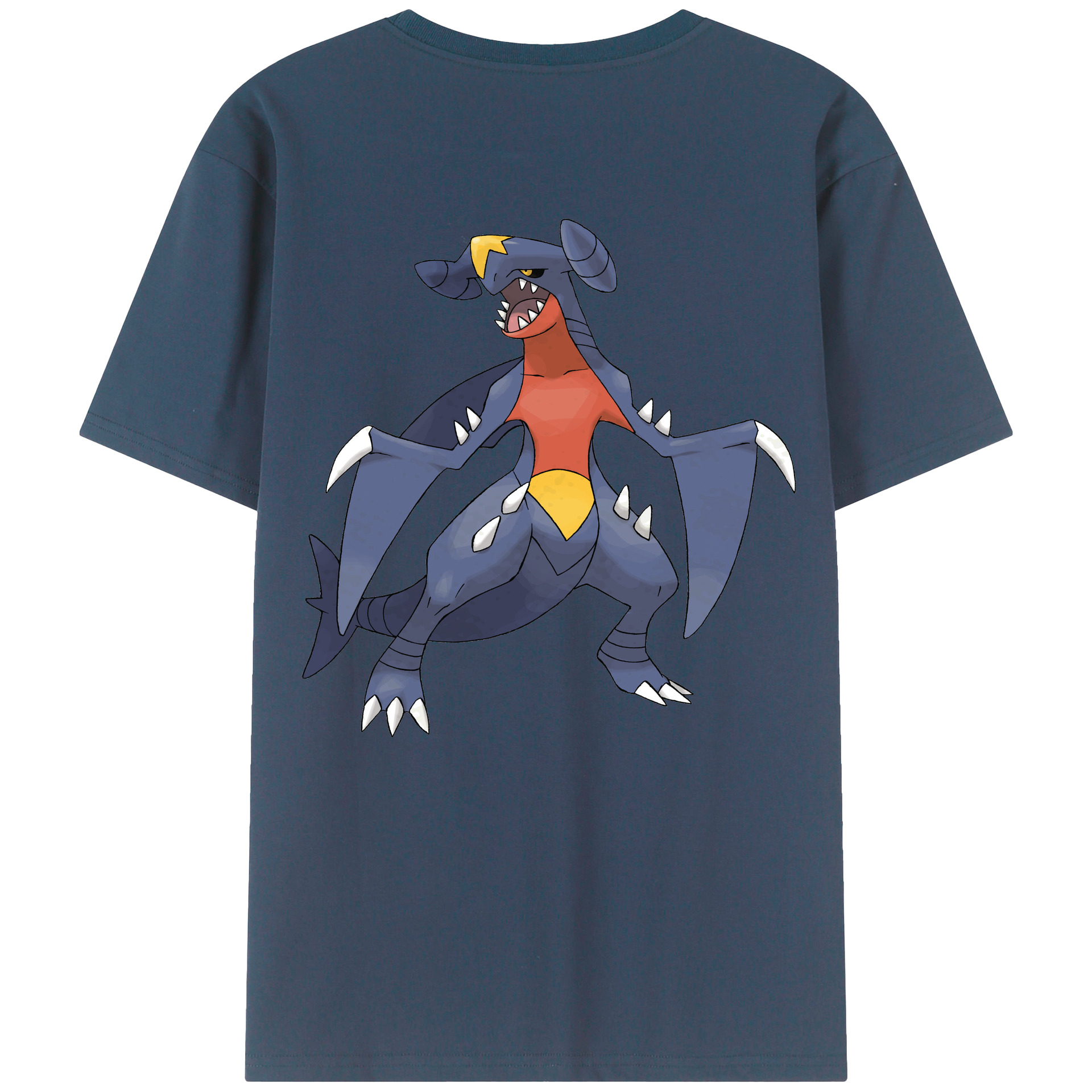 （画像用） ポケットモンスター Pokémon 綿100％ メンズ半袖Tシャツ（バックプリント） 通気性