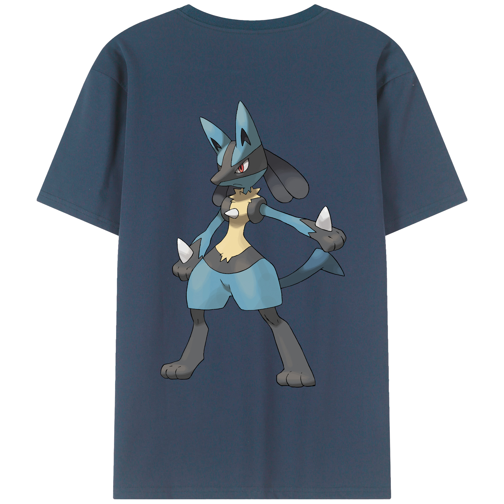 （画像用） ポケットモンスター Pokémon 綿100％ メンズ半袖Tシャツ（バックプリント） 通気性