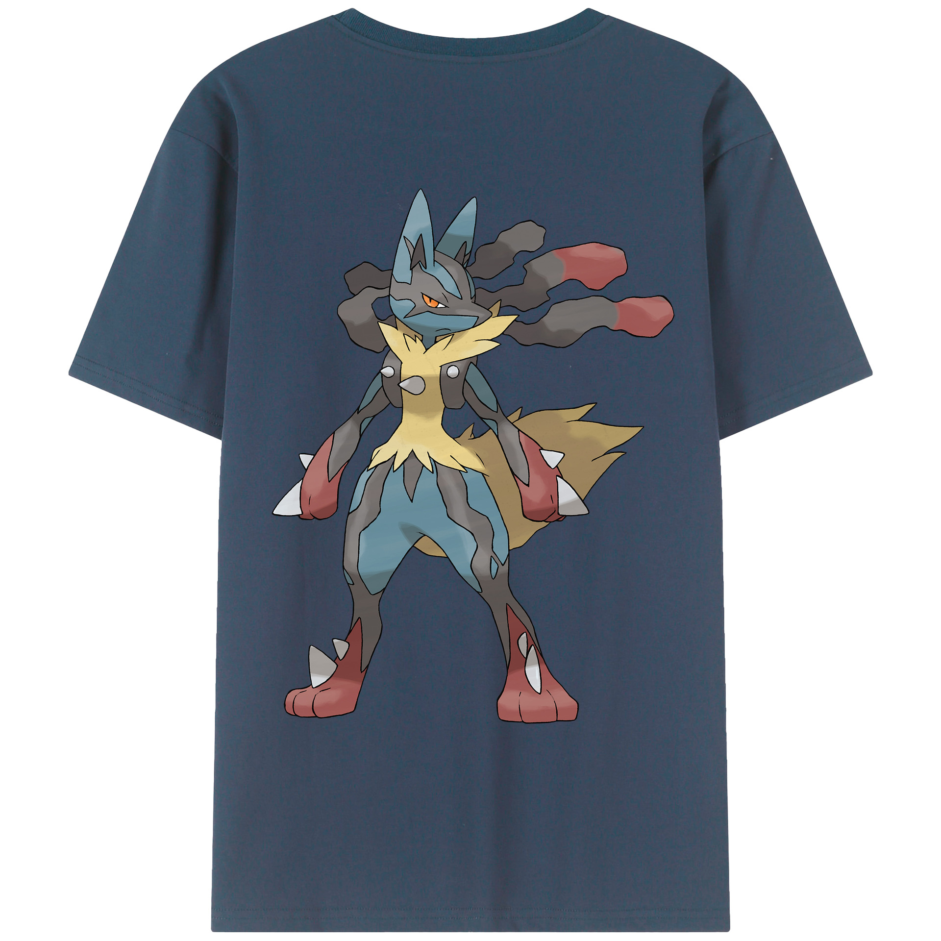 （画像用） ポケットモンスター Pokémon 綿100％ メンズ半袖Tシャツ（バックプリント） 通気性