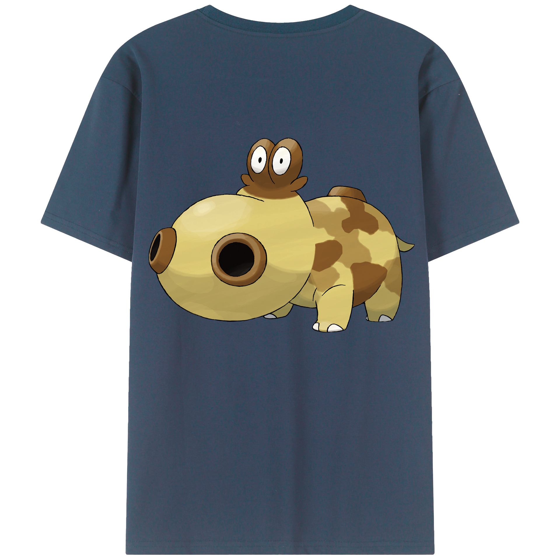 （画像用） ポケットモンスター Pokémon 綿100％ メンズ半袖Tシャツ（バックプリント） 通気性