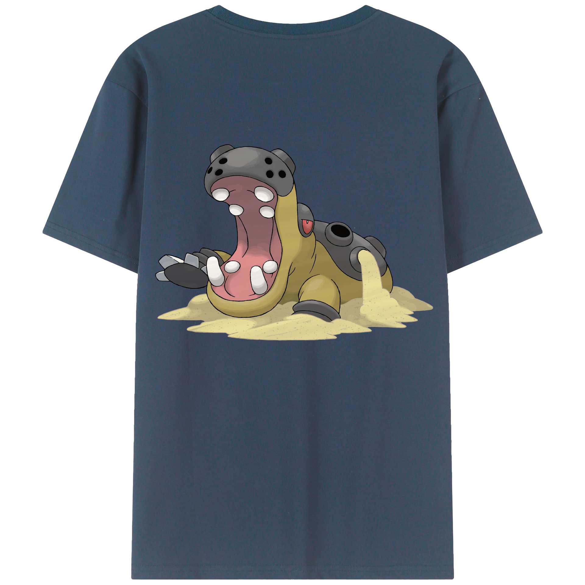 （画像用） ポケットモンスター Pokémon 綿100％ メンズ半袖Tシャツ（バックプリント） 通気性