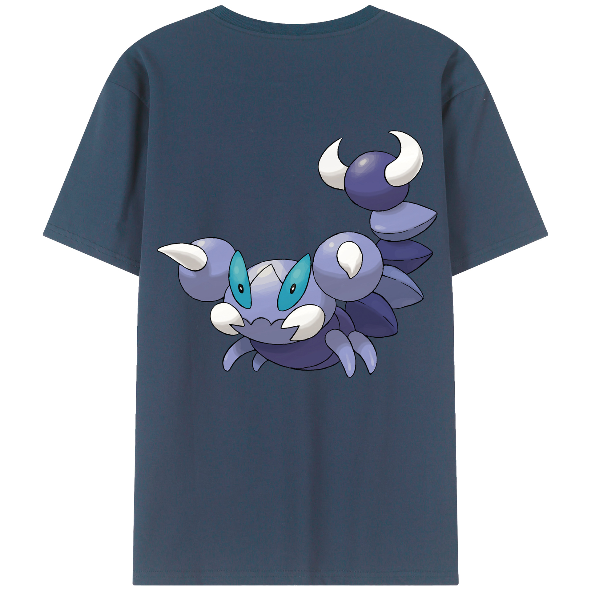 （画像用） ポケットモンスター Pokémon 綿100％ メンズ半袖Tシャツ（バックプリント） 通気性