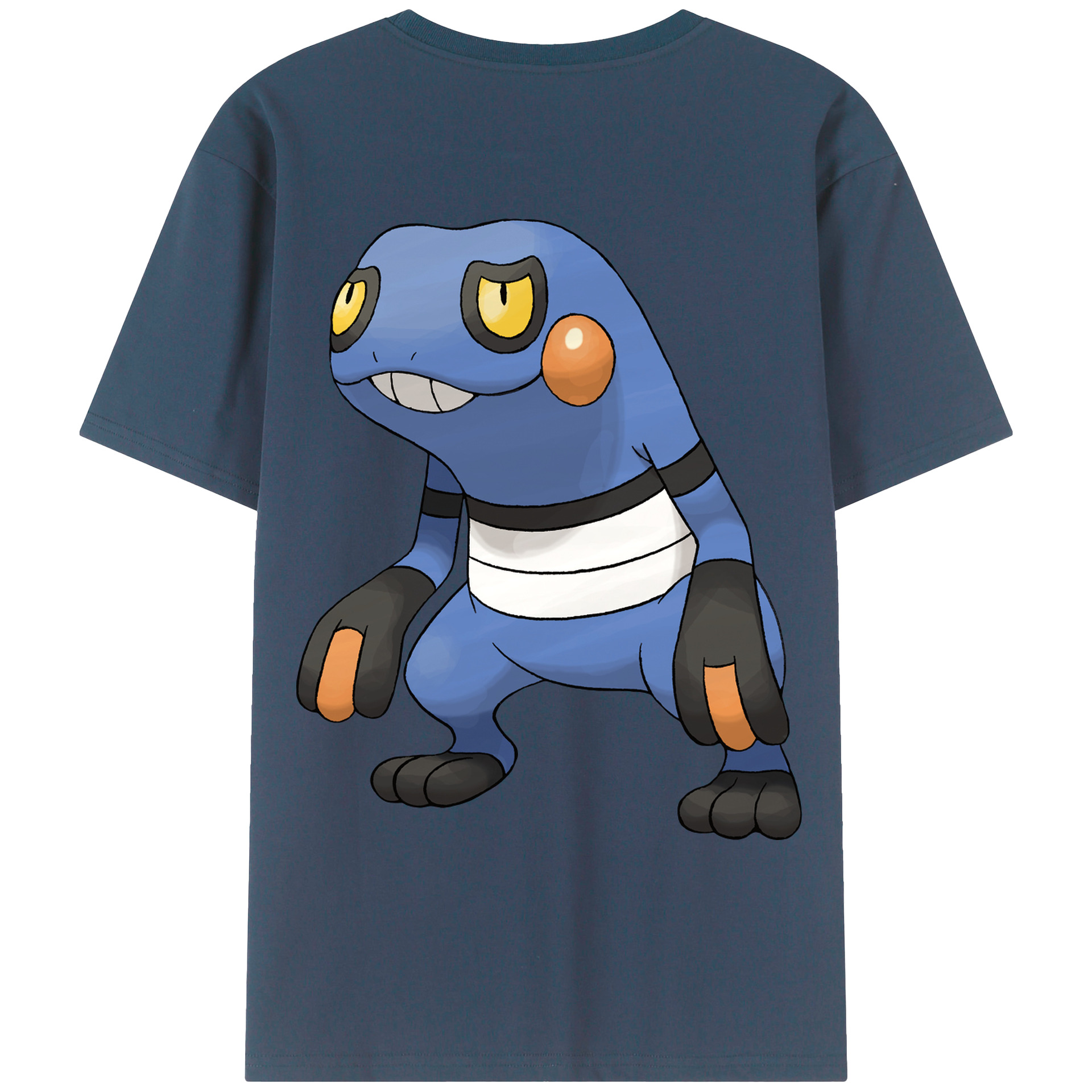 （画像用） ポケットモンスター Pokémon 綿100％ メンズ半袖Tシャツ（バックプリント） 通気性