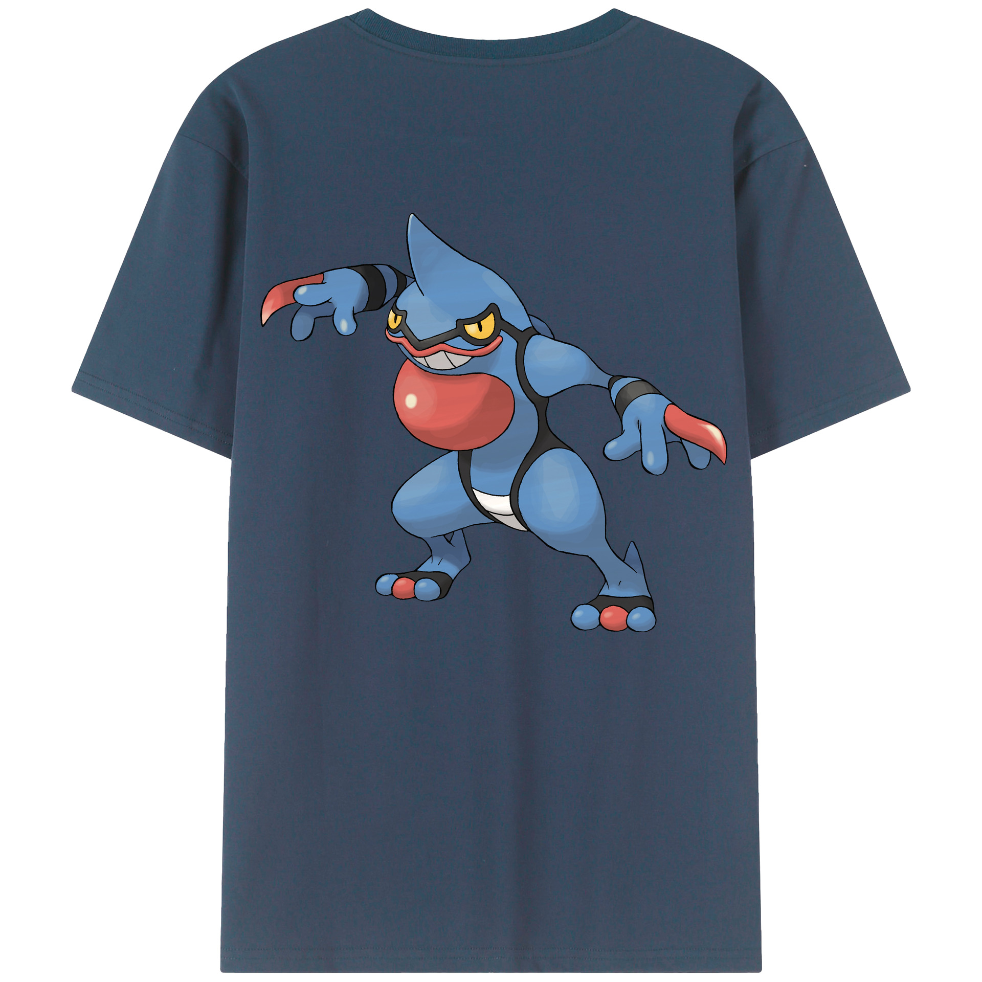 （画像用） ポケットモンスター Pokémon 綿100％ メンズ半袖Tシャツ（バックプリント） 通気性