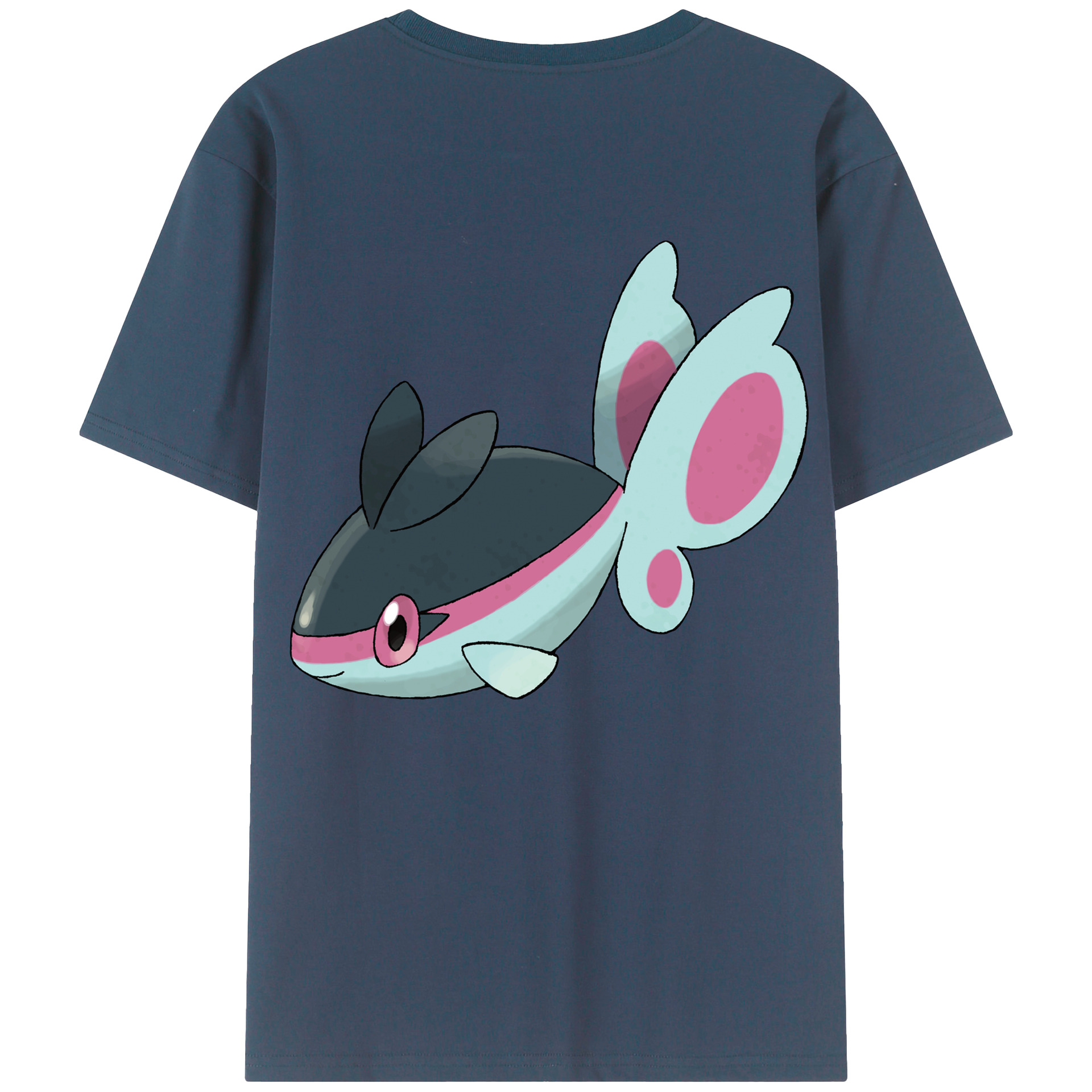 （画像用） ポケットモンスター Pokémon 綿100％ メンズ半袖Tシャツ（バックプリント） 通気性