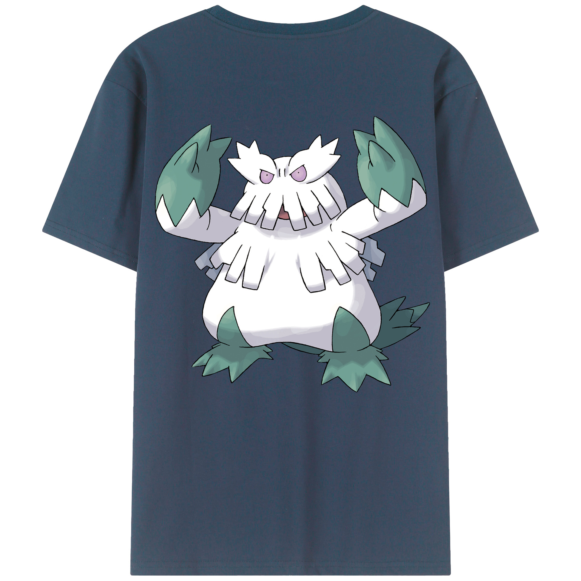 （画像用） ポケットモンスター Pokémon 綿100％ メンズ半袖Tシャツ（バックプリント） 通気性