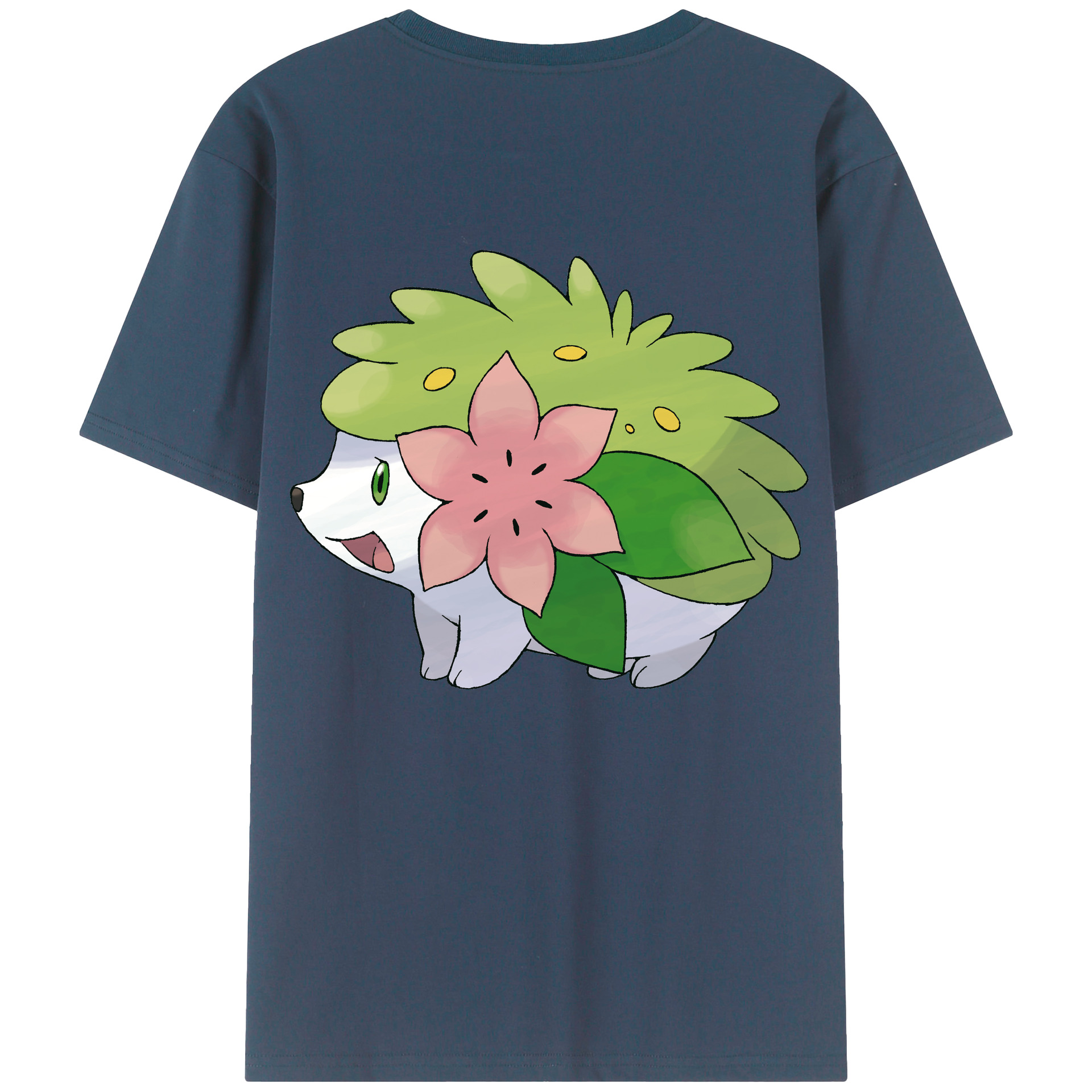 （画像用） ポケットモンスター Pokémon 綿100％ メンズ半袖Tシャツ（バックプリント） 通気性