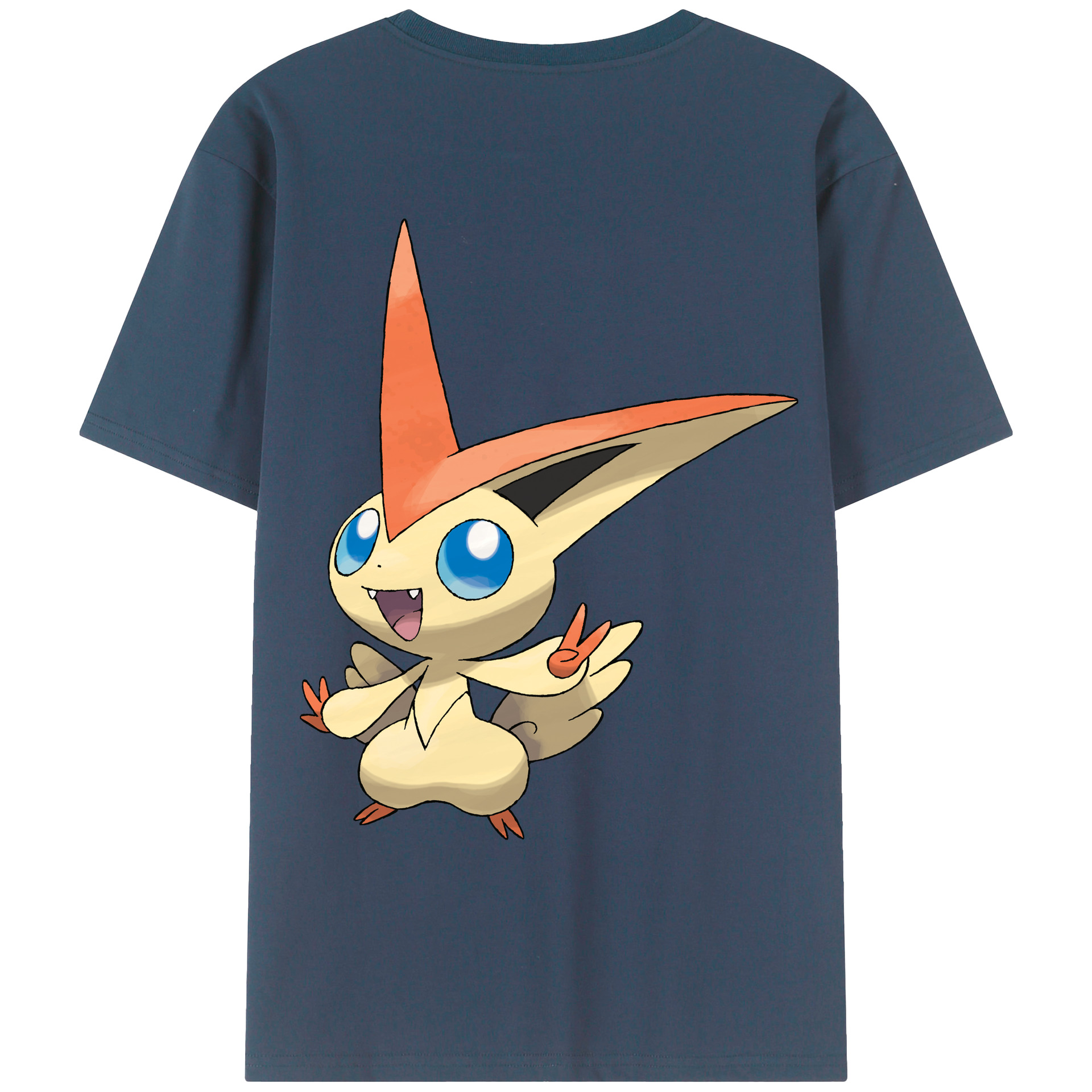 （画像用） ポケットモンスター Pokémon 綿100％ メンズ半袖Tシャツ（バックプリント） 通気性