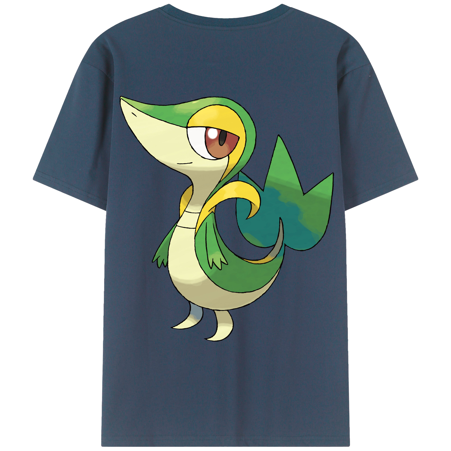 （画像用） ポケットモンスター Pokémon 綿100％ メンズ半袖Tシャツ（バックプリント） 通気性