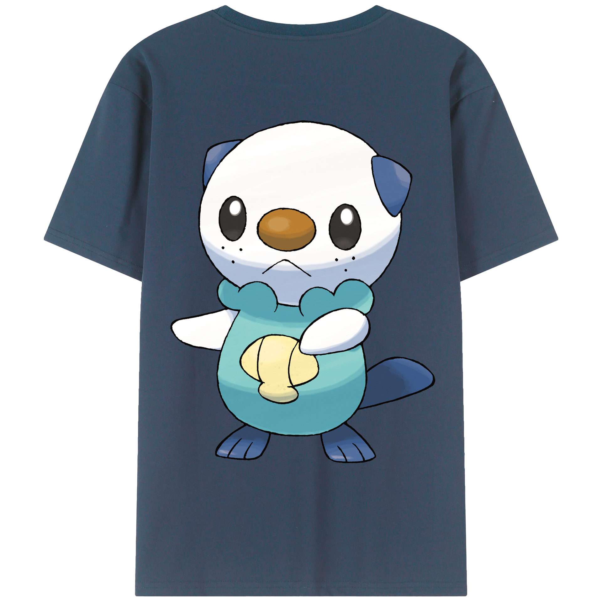 （画像用） ポケットモンスター Pokémon 綿100％ メンズ半袖Tシャツ（バックプリント） 通気性