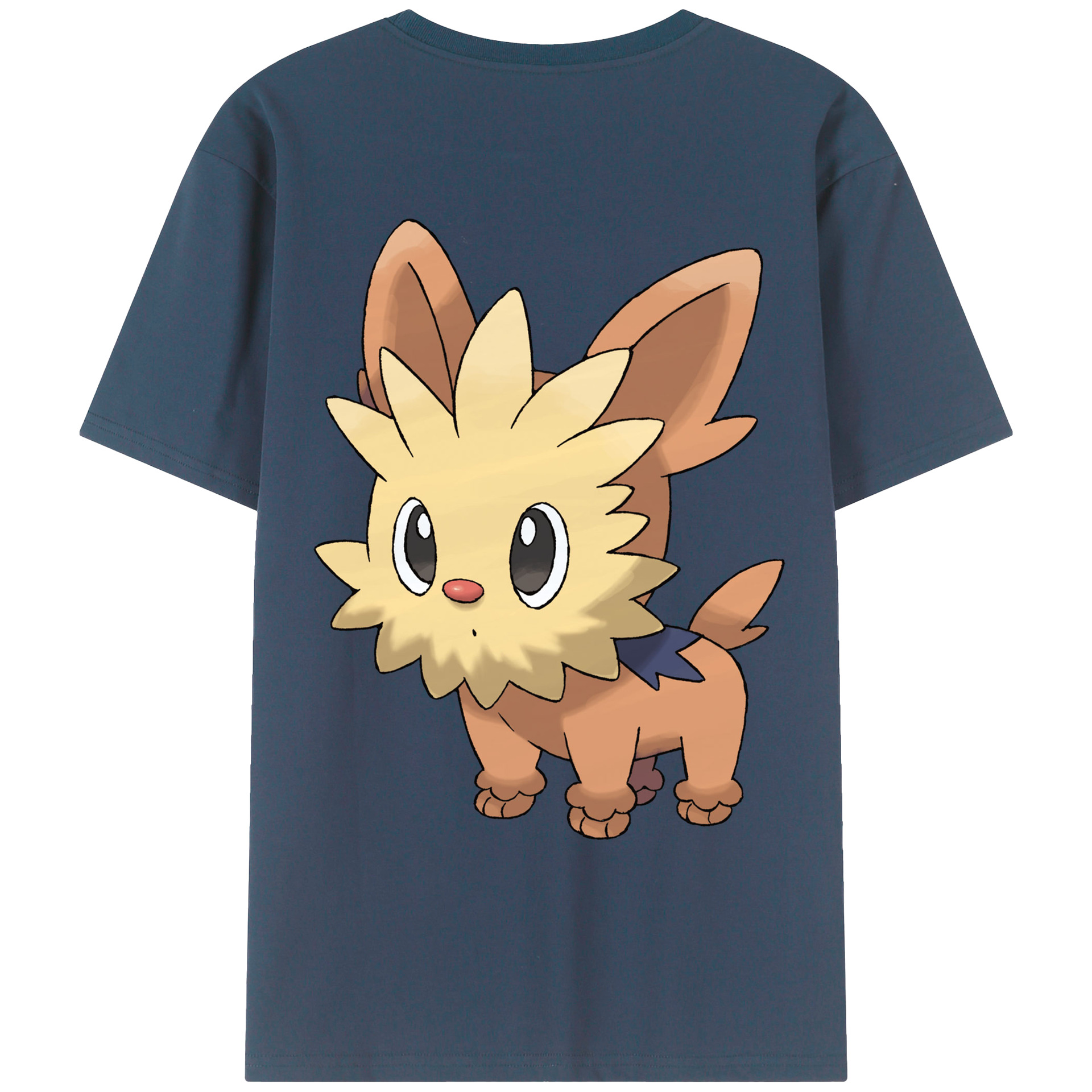 （画像用） ポケットモンスター Pokémon 綿100％ メンズ半袖Tシャツ（バックプリント） 通気性