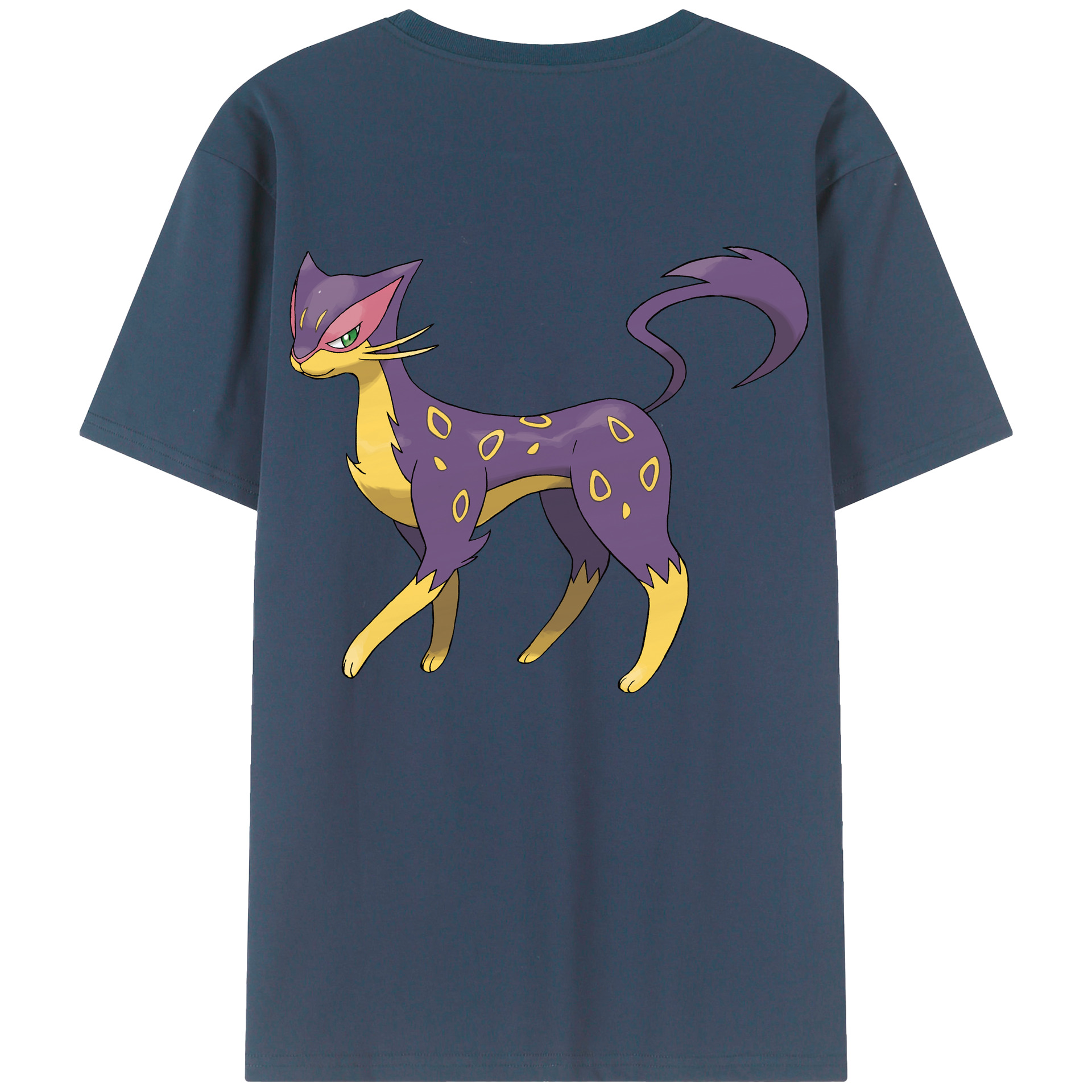 （画像用） ポケットモンスター Pokémon 綿100％ メンズ半袖Tシャツ（バックプリント） 通気性