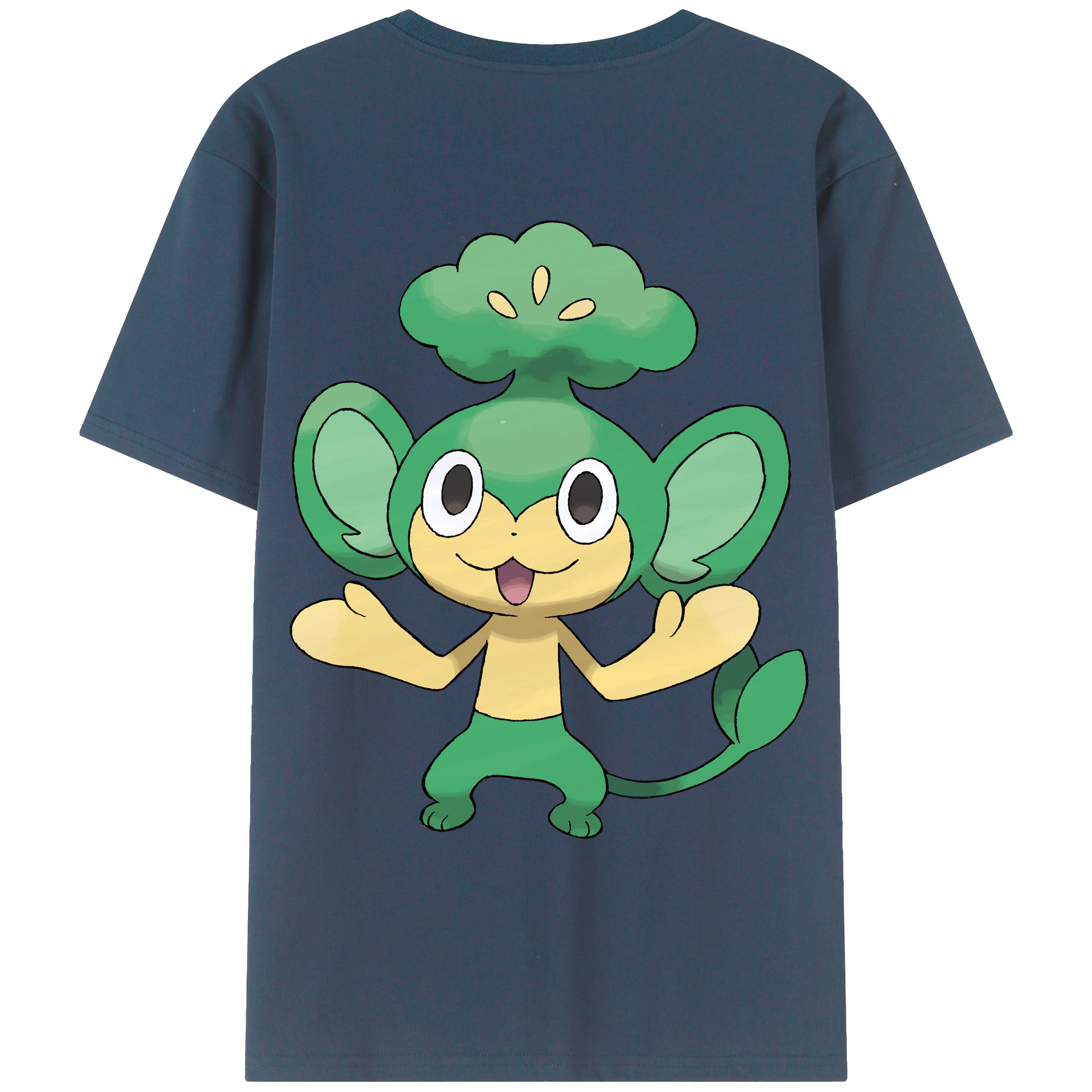 （画像用） ポケットモンスター Pokémon 綿100％ メンズ半袖Tシャツ（バックプリント） 通気性