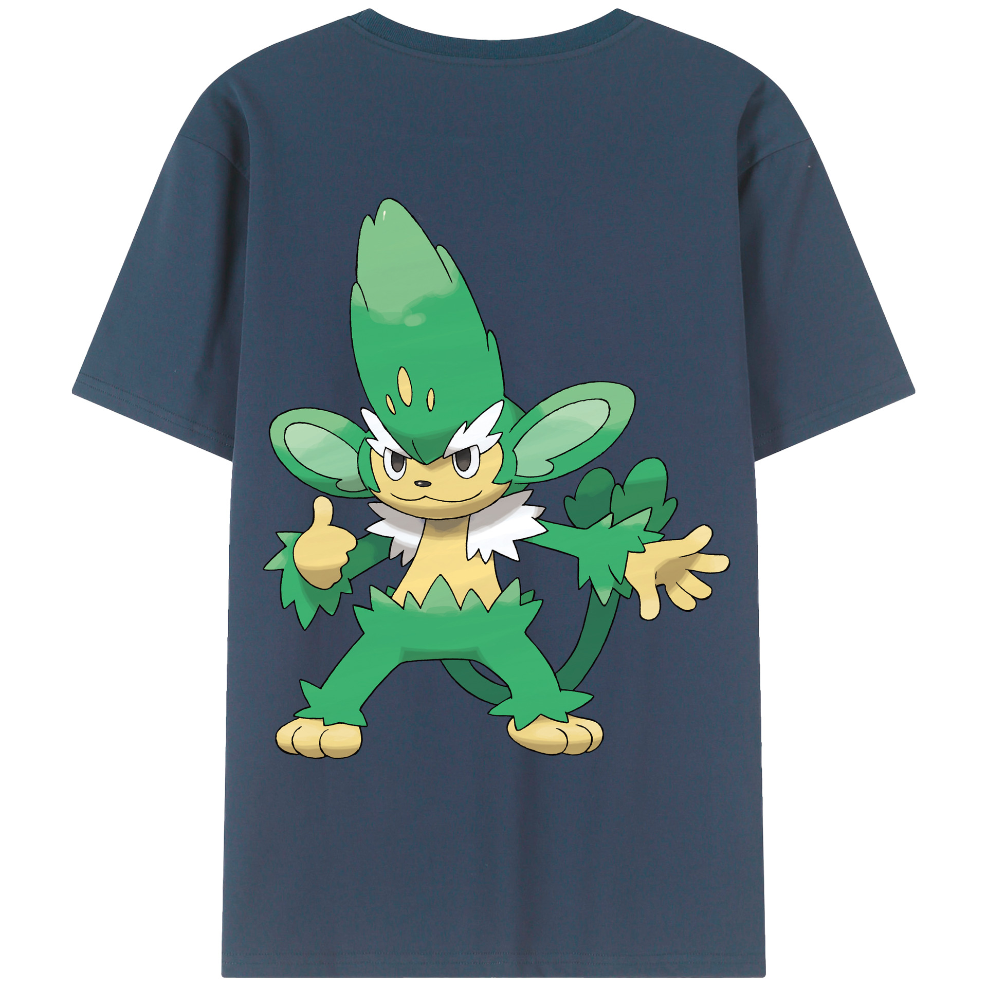 （画像用） ポケットモンスター Pokémon 綿100％ メンズ半袖Tシャツ（バックプリント） 通気性