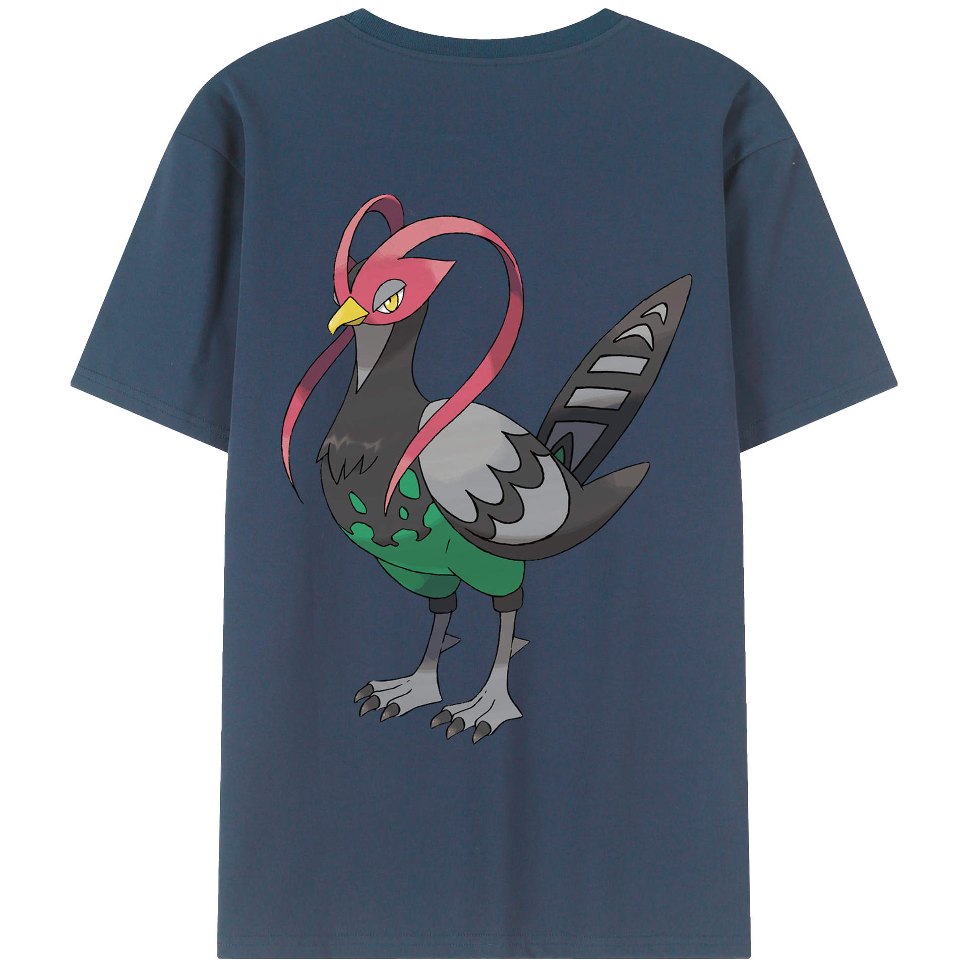 （画像用） ポケットモンスター Pokémon 綿100％ メンズ半袖Tシャツ（バックプリント） 通気性