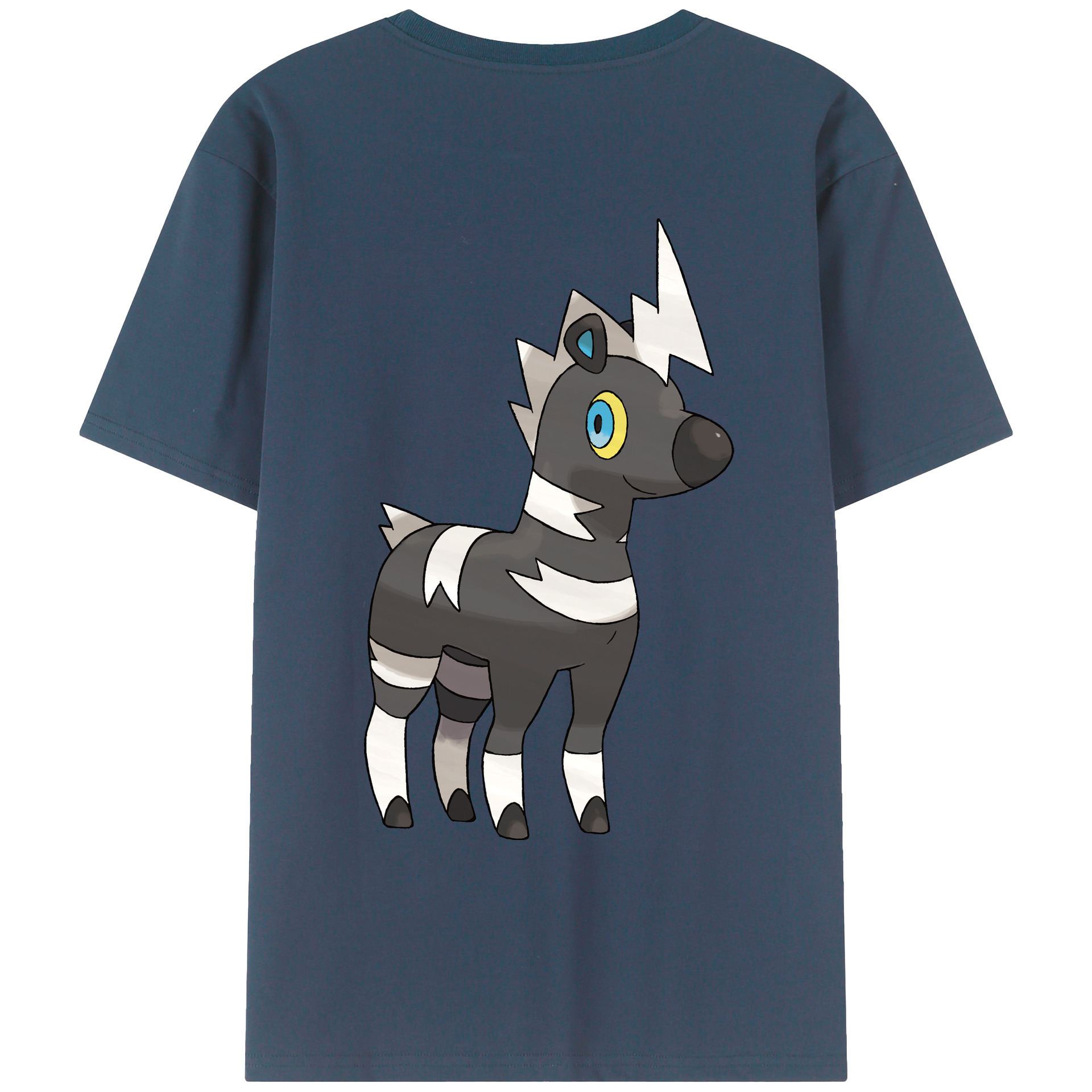 （画像用） ポケットモンスター Pokémon 綿100％ メンズ半袖Tシャツ（バックプリント） 通気性