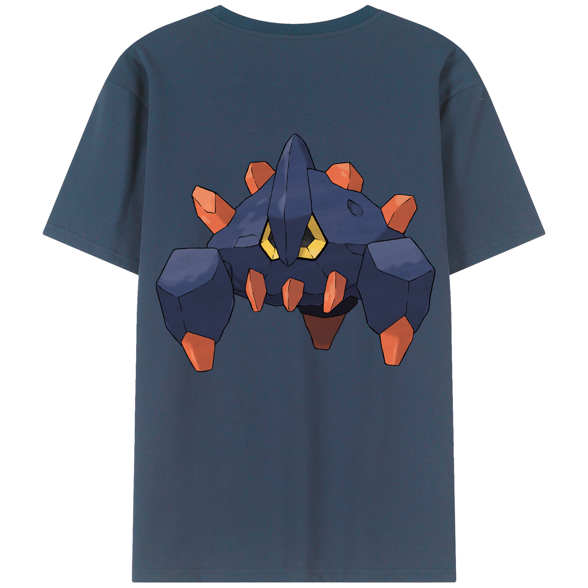 （画像用） ポケットモンスター Pokémon 綿100％ メンズ半袖Tシャツ（バックプリント） 通気性