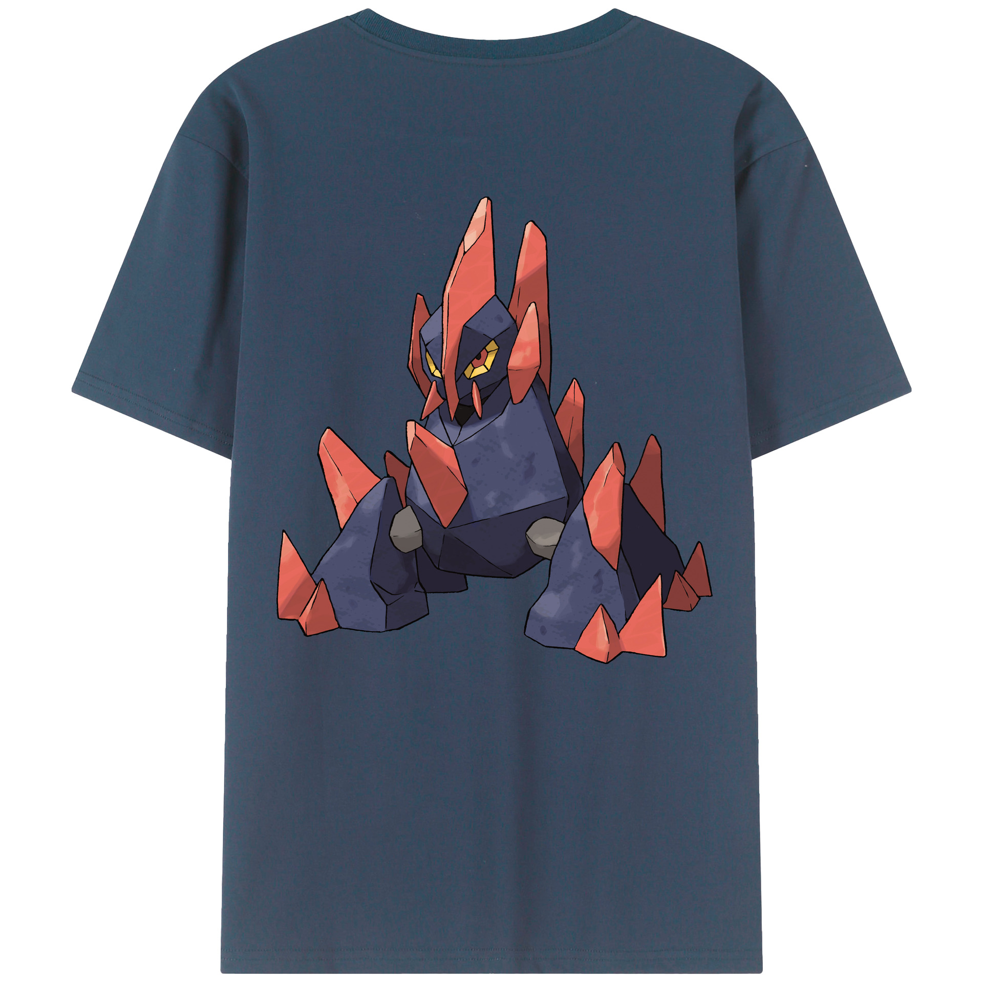 （画像用） ポケットモンスター Pokémon 綿100％ メンズ半袖Tシャツ（バックプリント） 通気性