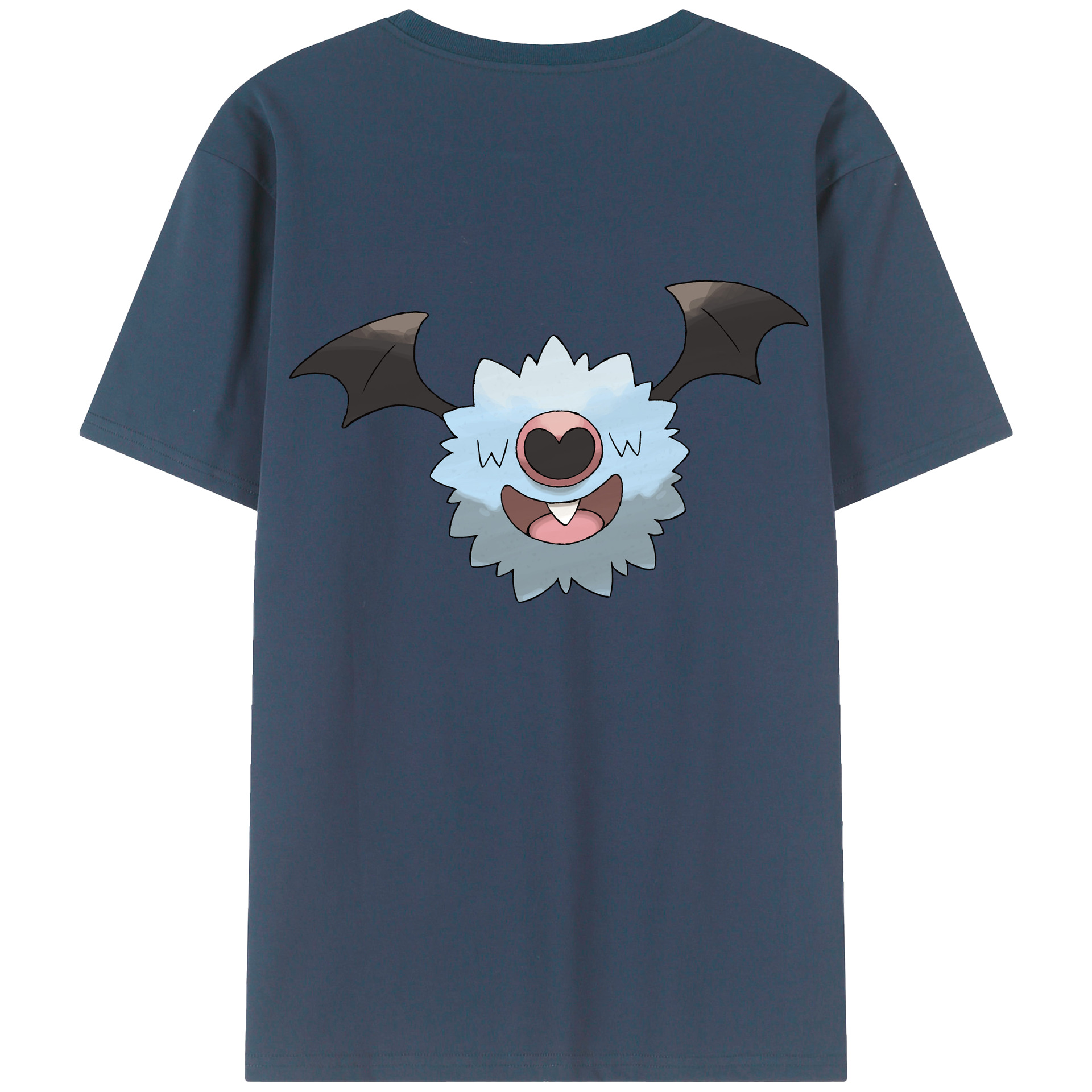 （画像用） ポケットモンスター Pokémon 綿100％ メンズ半袖Tシャツ（バックプリント） 通気性