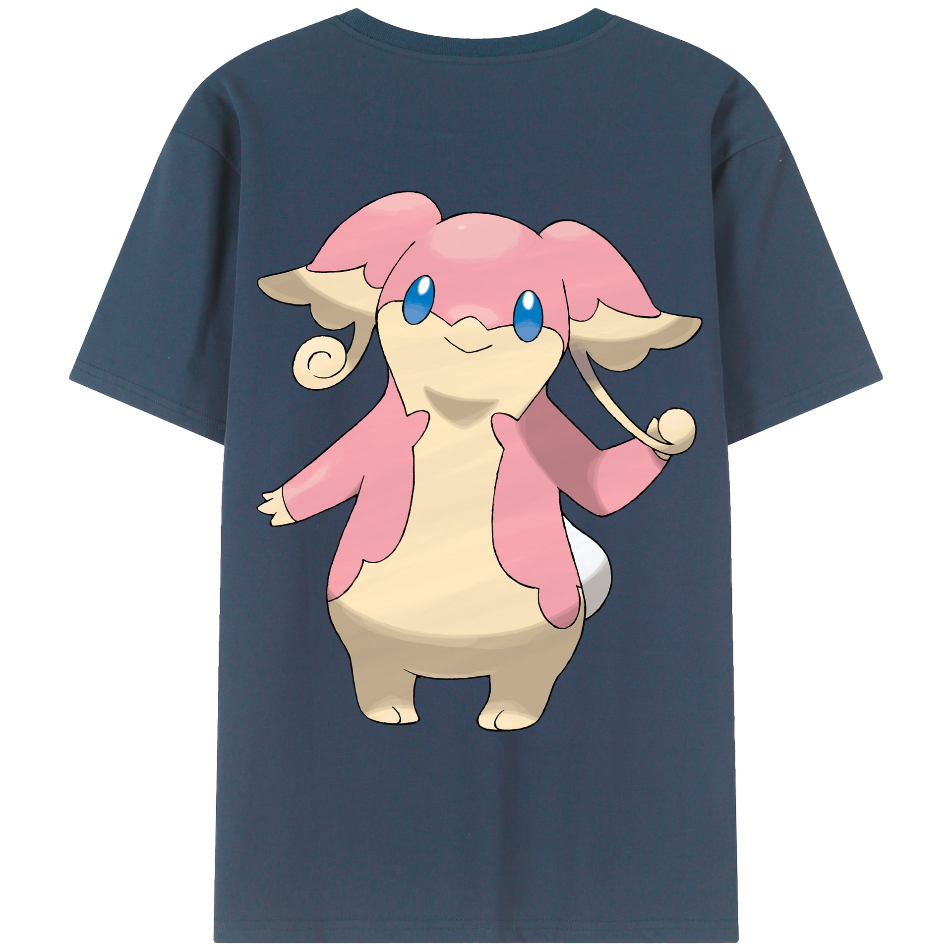（画像用） ポケットモンスター Pokémon 綿100％ メンズ半袖Tシャツ（バックプリント） 通気性