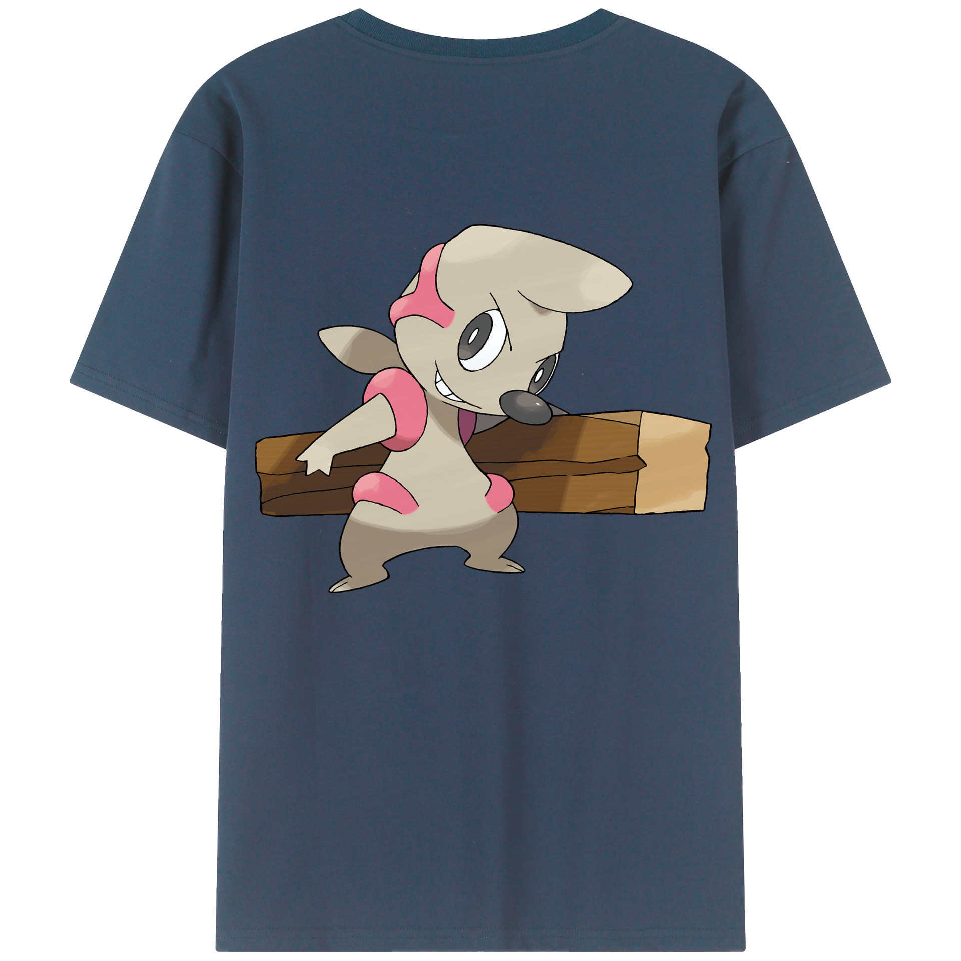 （画像用） ポケットモンスター Pokémon 綿100％ メンズ半袖Tシャツ（バックプリント） 通気性