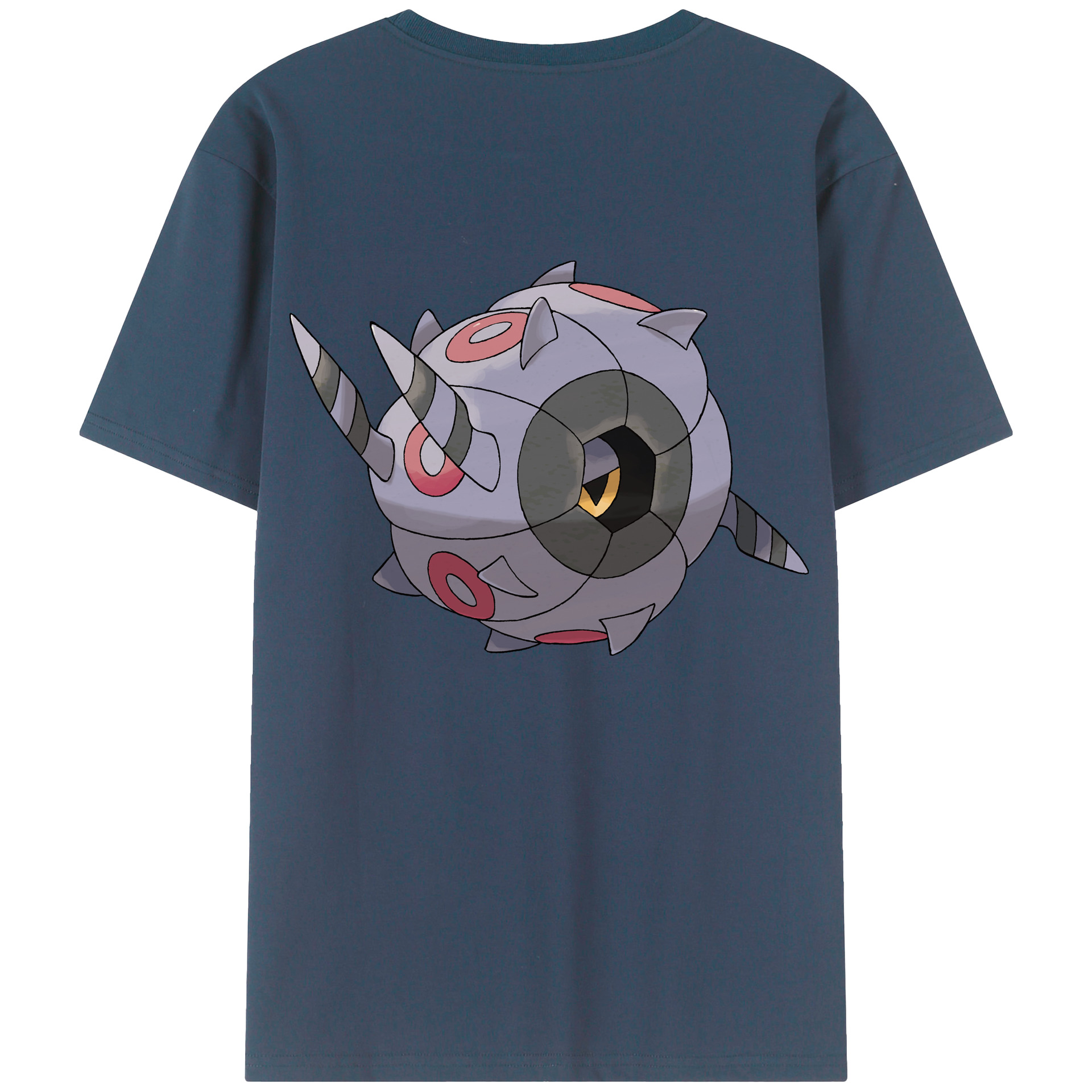（画像用） ポケットモンスター Pokémon 綿100％ メンズ半袖Tシャツ（バックプリント） 通気性