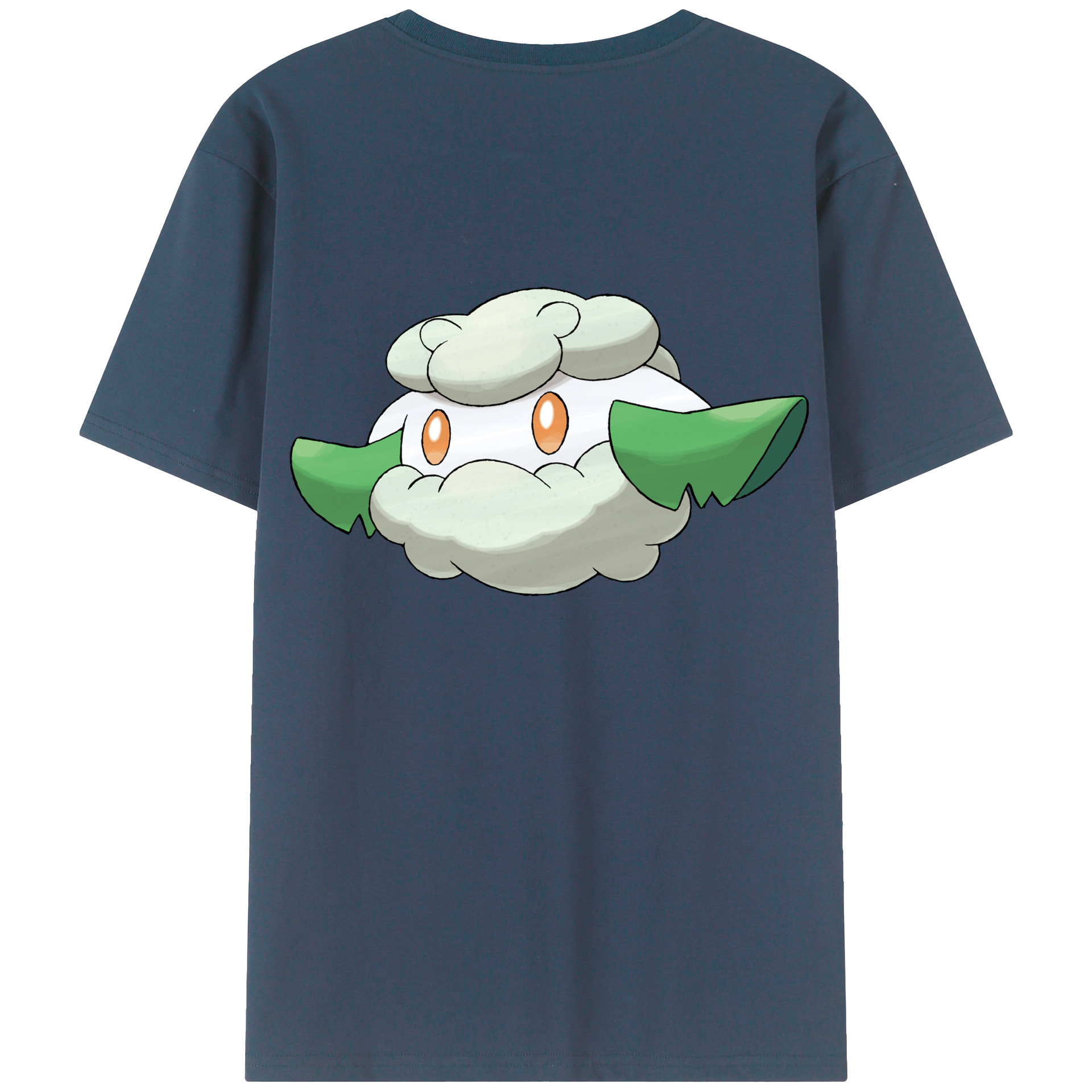 （画像用） ポケットモンスター Pokémon 綿100％ メンズ半袖Tシャツ（バックプリント） 通気性