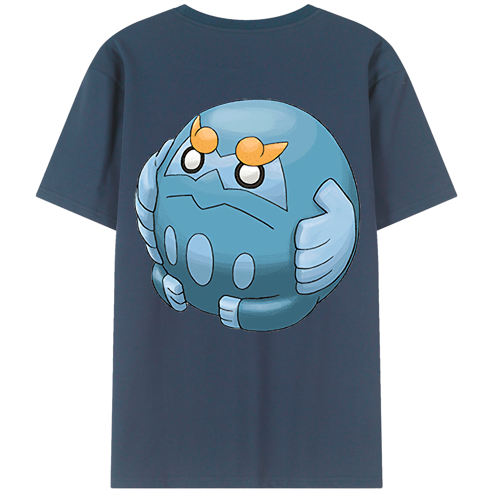 （画像用） ポケットモンスター Pokémon 綿100％ メンズ半袖Tシャツ（バックプリント） 通気性