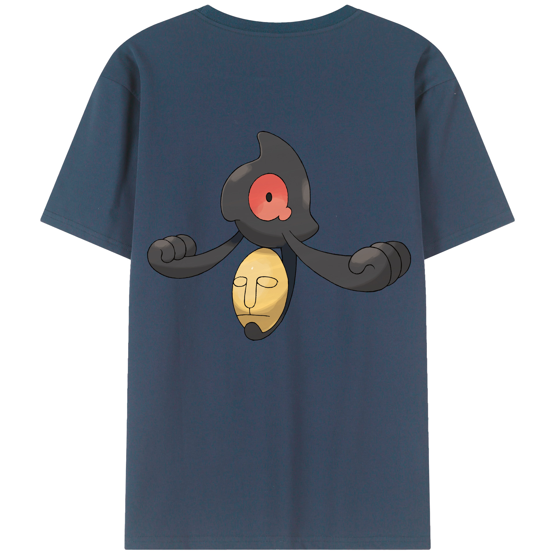 （画像用） ポケットモンスター Pokémon 綿100％ メンズ半袖Tシャツ（バックプリント） 通気性