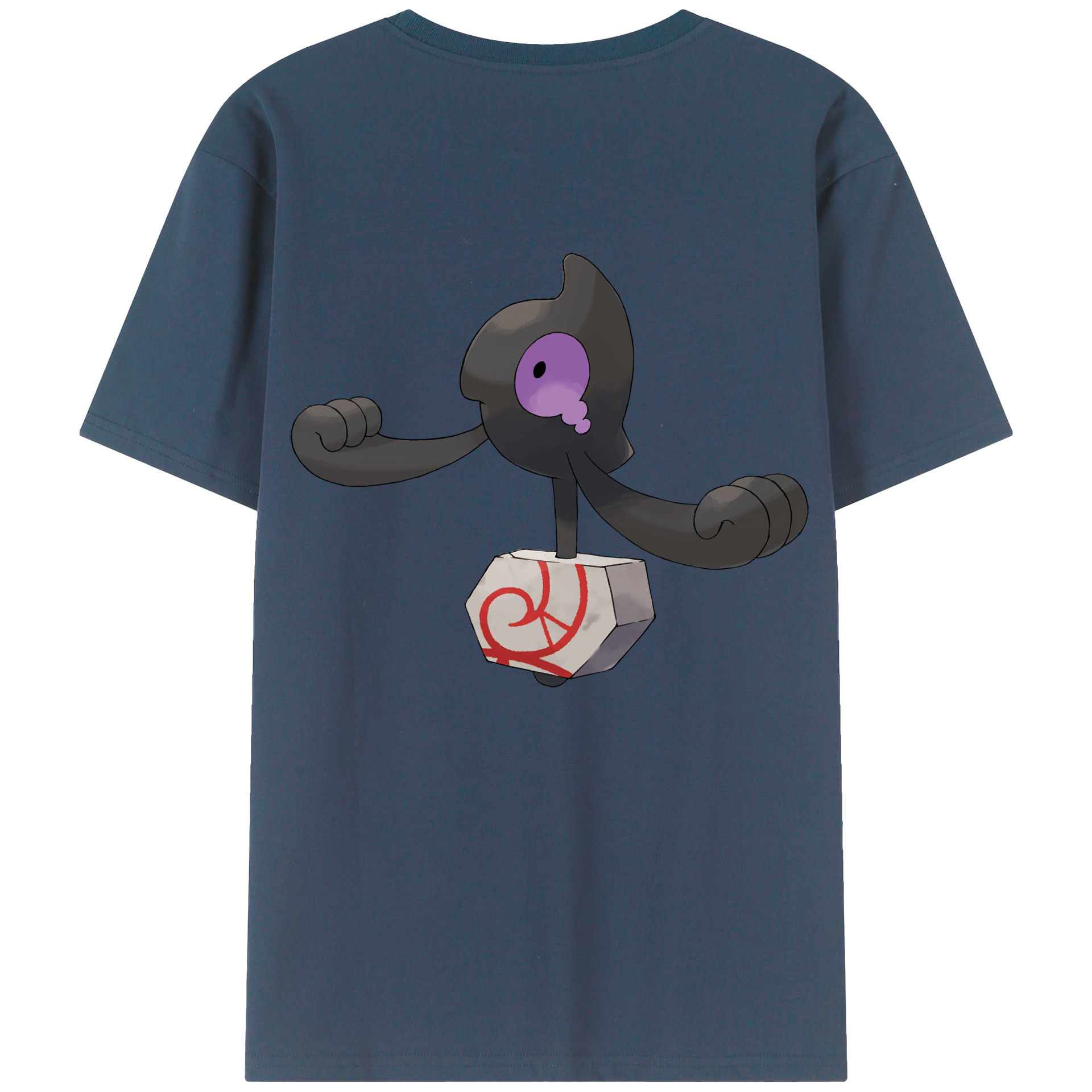 （画像用） ポケットモンスター Pokémon 綿100％ メンズ半袖Tシャツ（バックプリント） 通気性