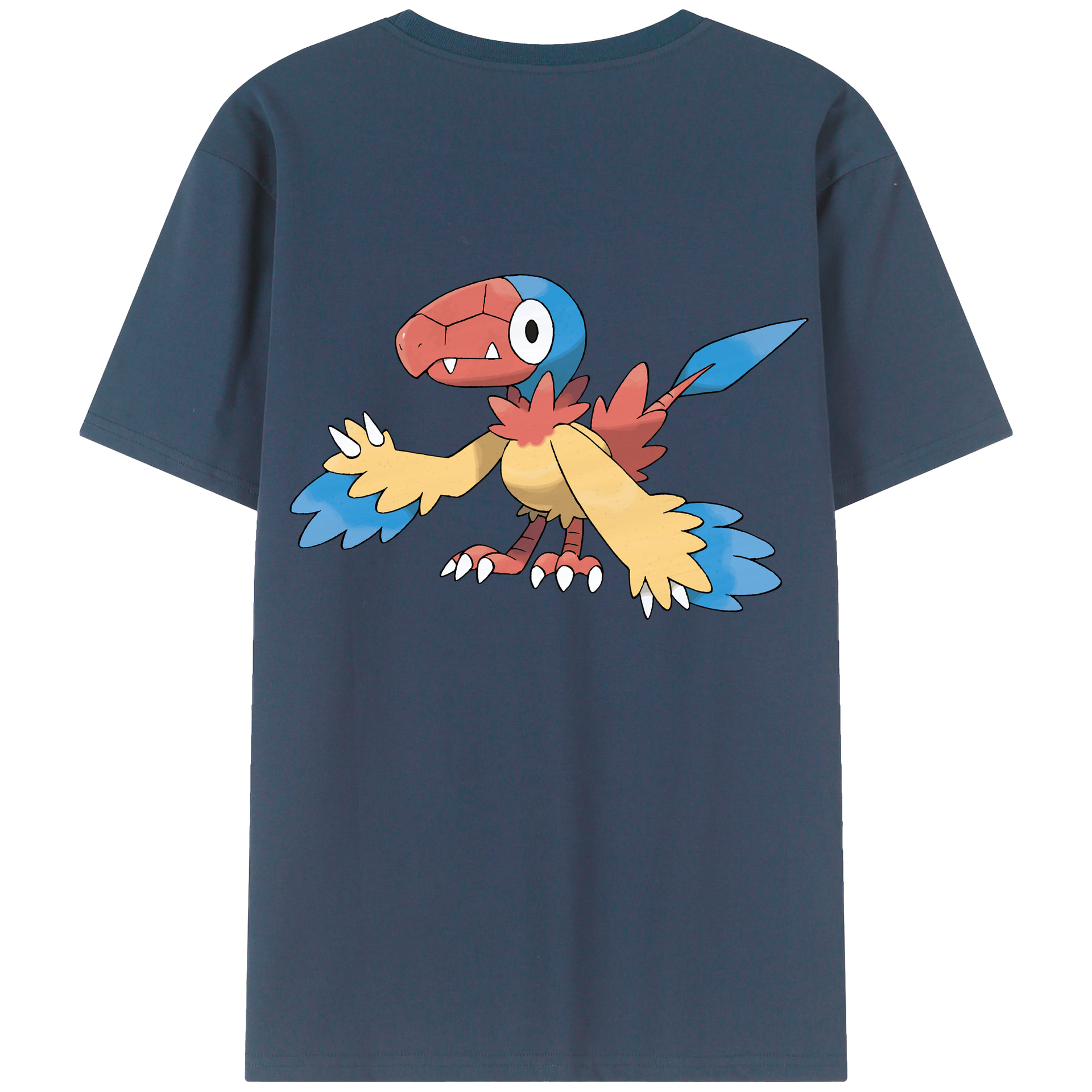 （画像用） ポケットモンスター Pokémon 綿100％ メンズ半袖Tシャツ（バックプリント） 通気性