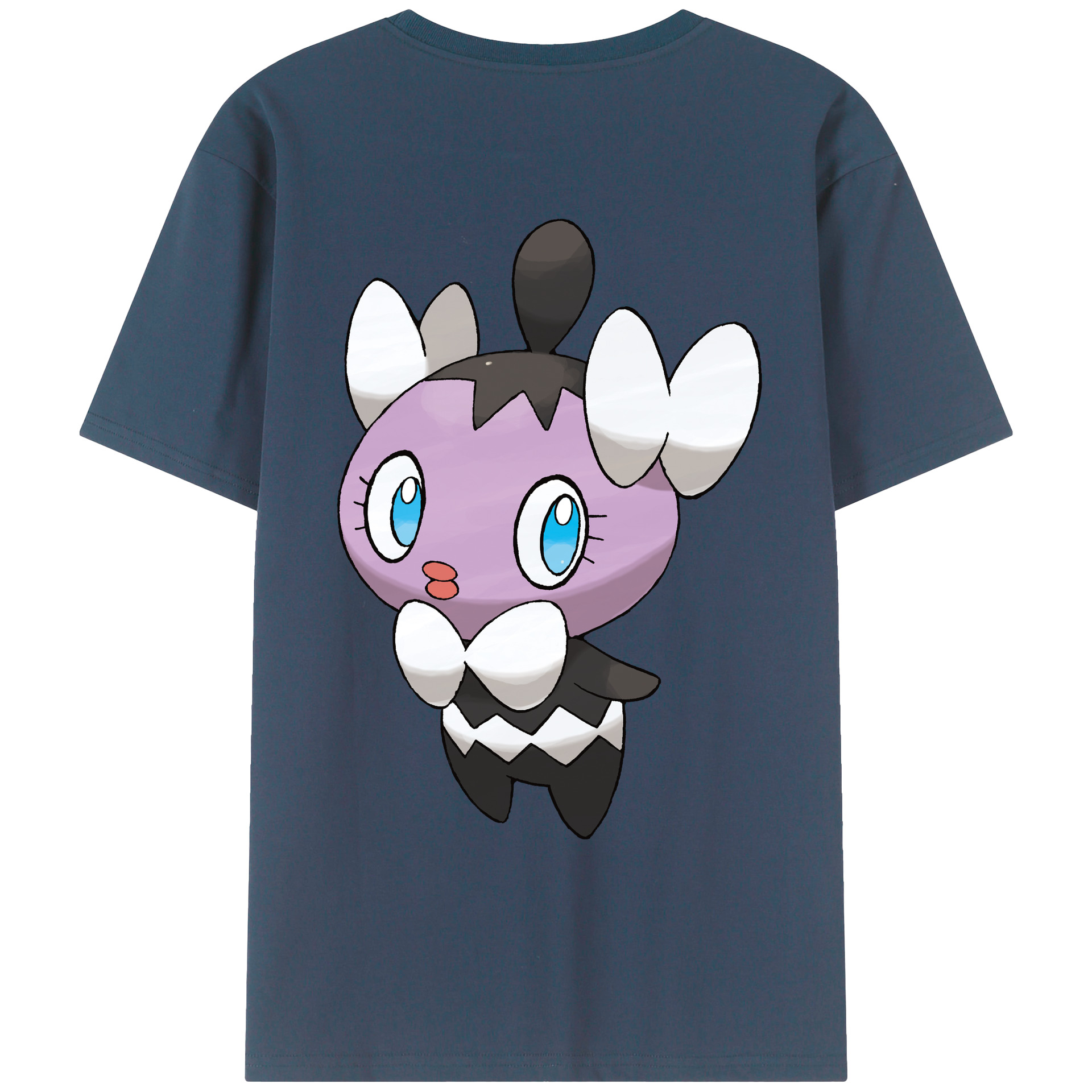 （画像用） ポケットモンスター Pokémon 綿100％ メンズ半袖Tシャツ（バックプリント） 通気性