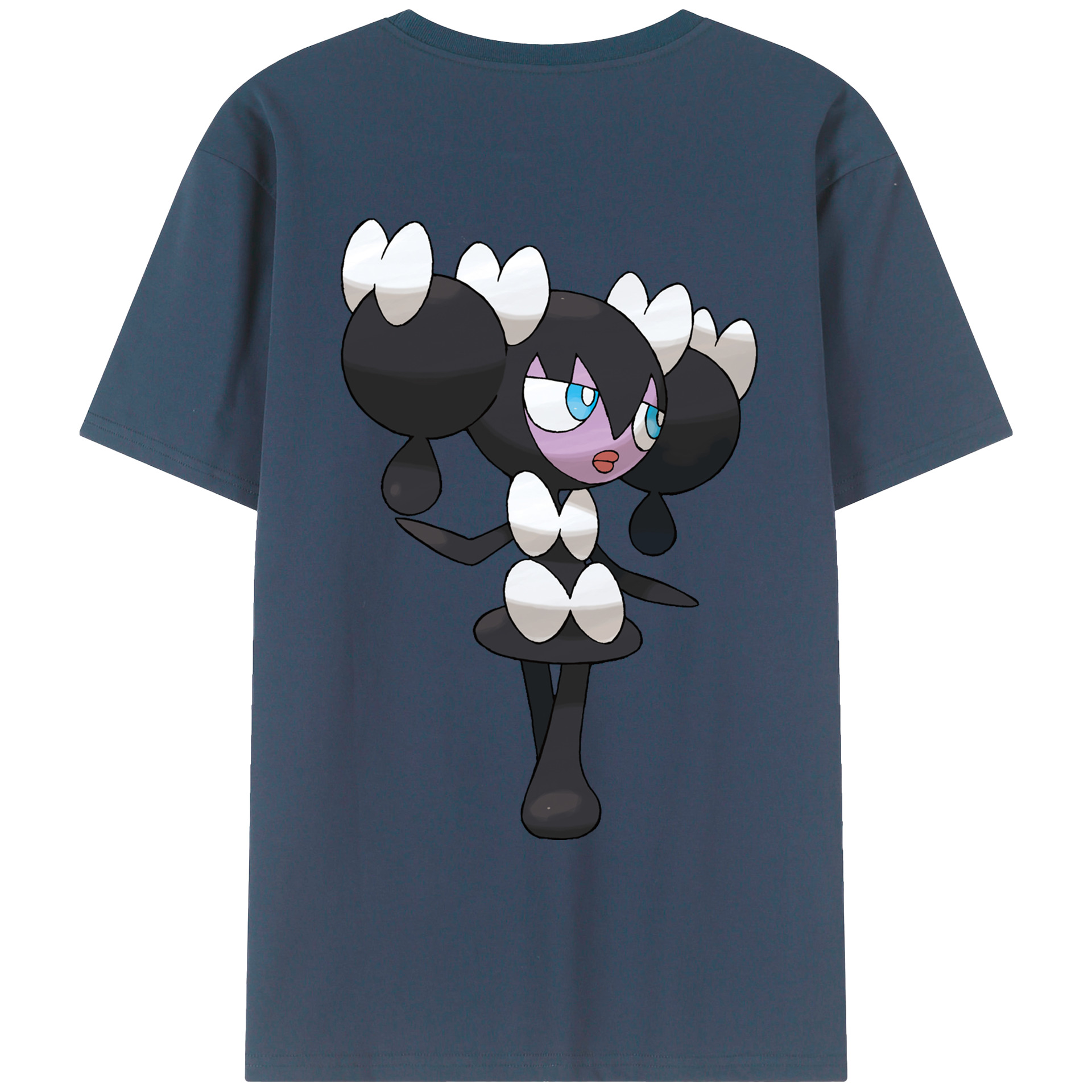 （画像用） ポケットモンスター Pokémon 綿100％ メンズ半袖Tシャツ（バックプリント） 通気性