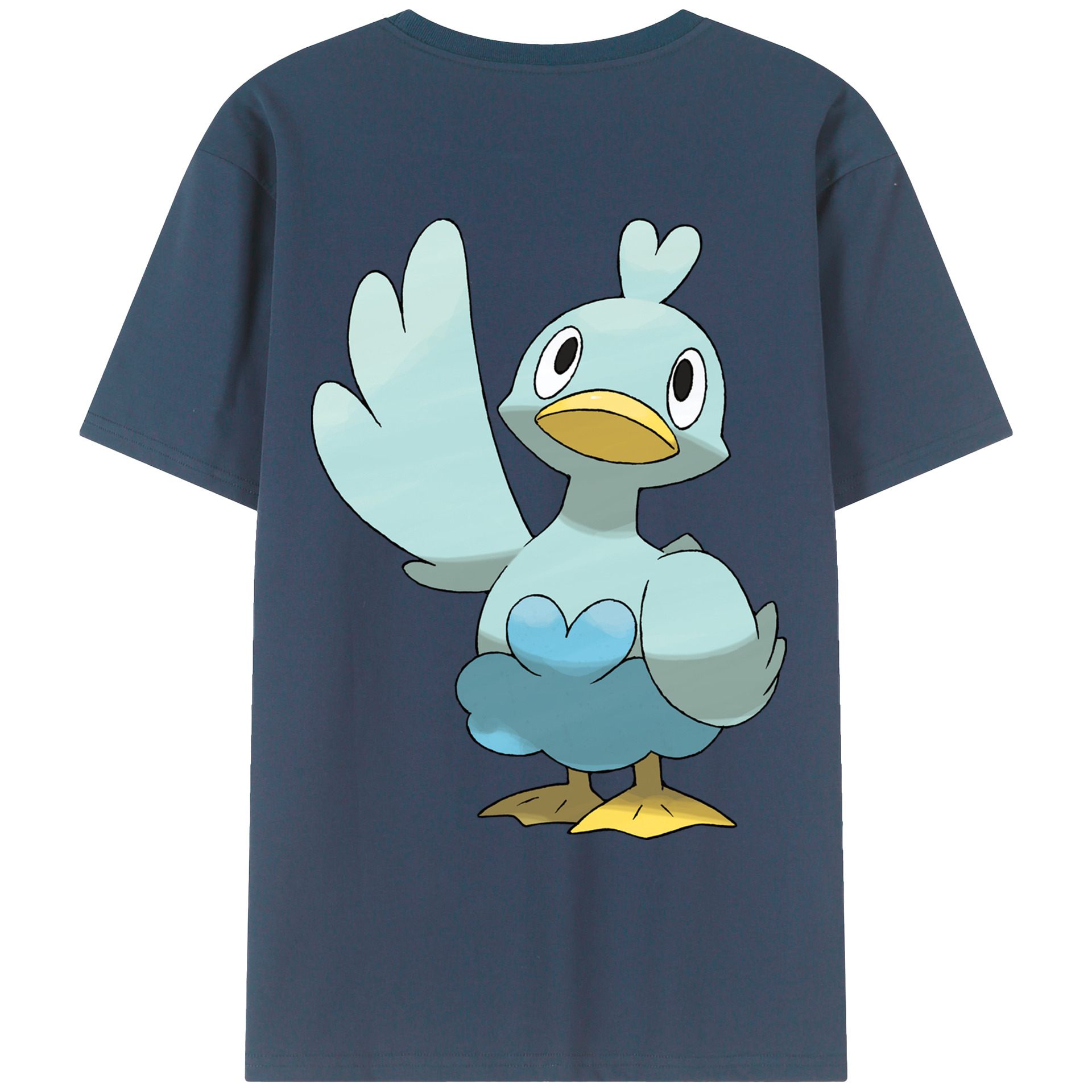 （画像用） ポケットモンスター Pokémon 綿100％ メンズ半袖Tシャツ（バックプリント） 通気性