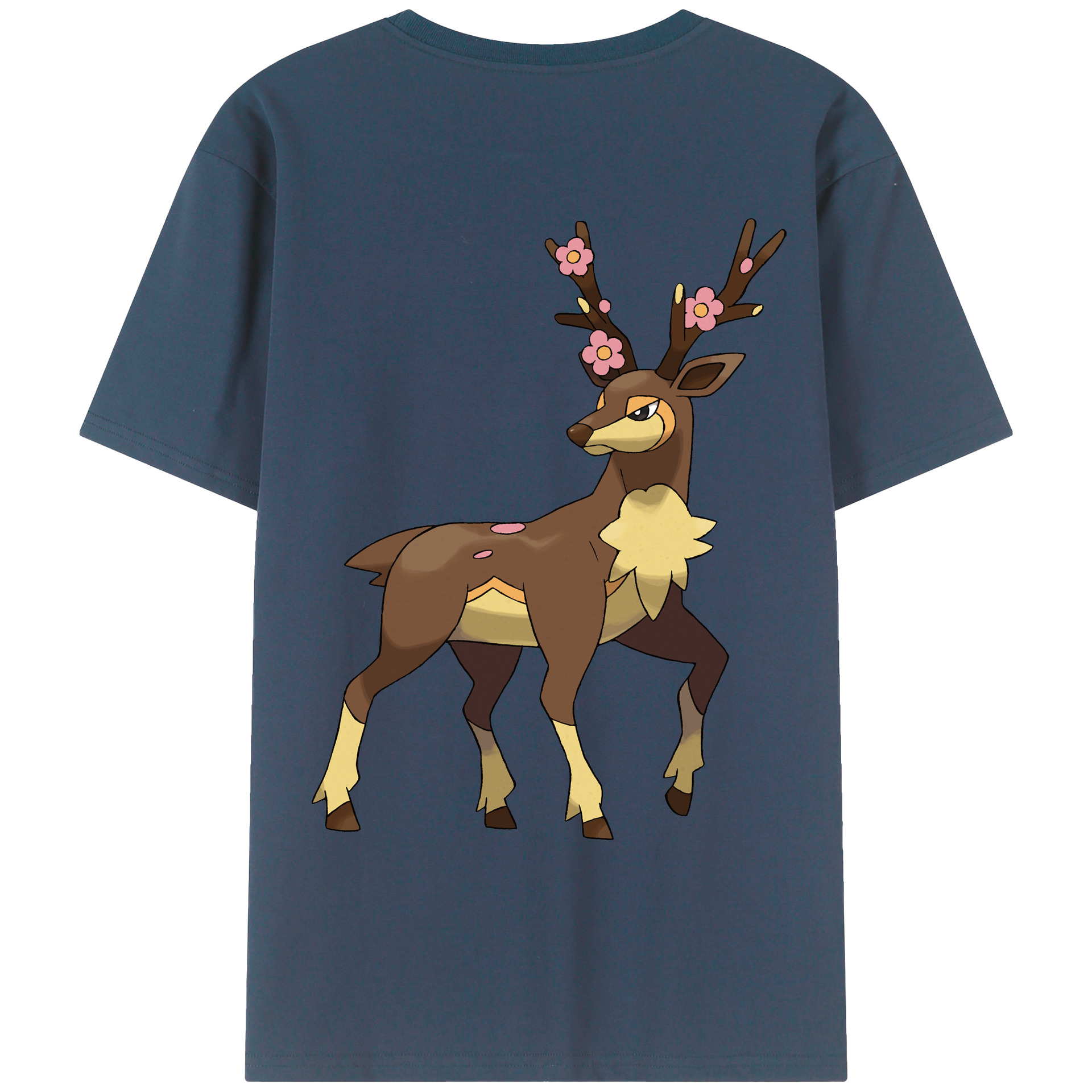 （画像用） ポケットモンスター Pokémon 綿100％ メンズ半袖Tシャツ（バックプリント） 通気性