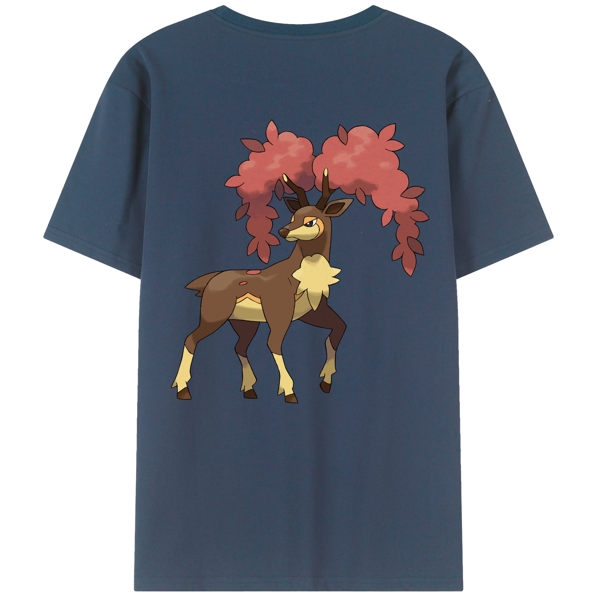 （画像用） ポケットモンスター Pokémon 綿100％ メンズ半袖Tシャツ（バックプリント） 通気性