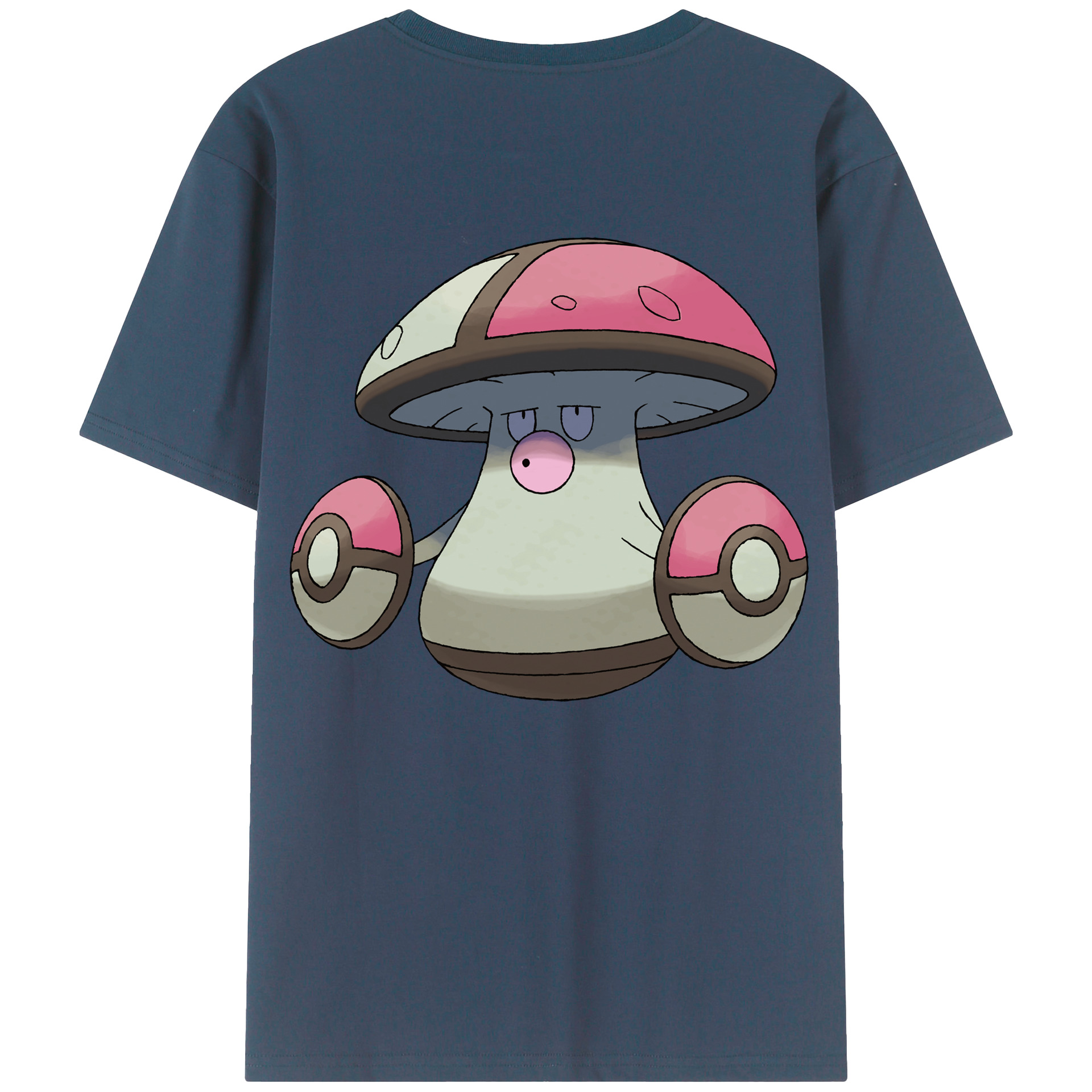 （画像用） ポケットモンスター Pokémon 綿100％ メンズ半袖Tシャツ（バックプリント） 通気性