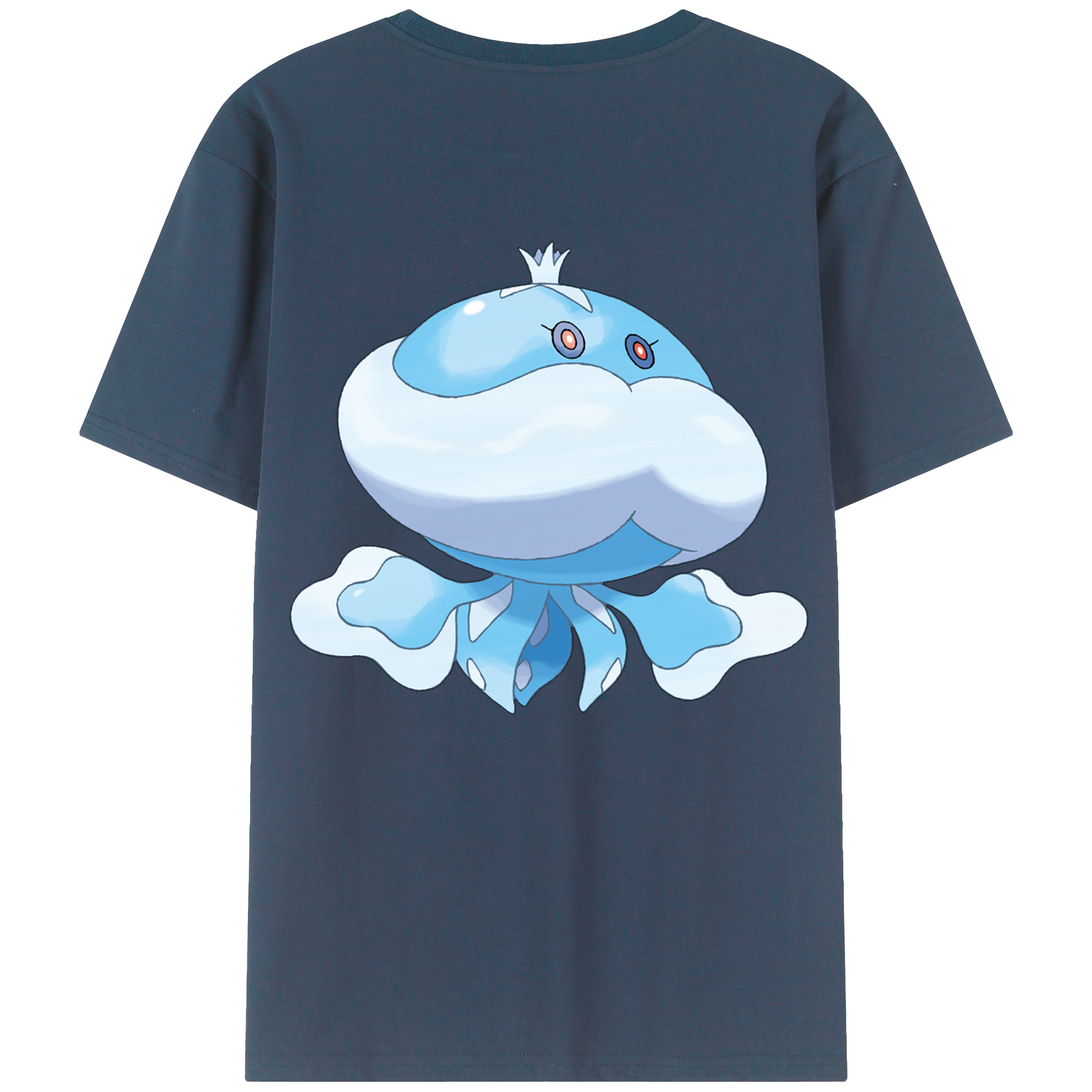 （画像用） ポケットモンスター Pokémon 綿100％ メンズ半袖Tシャツ（バックプリント） 通気性