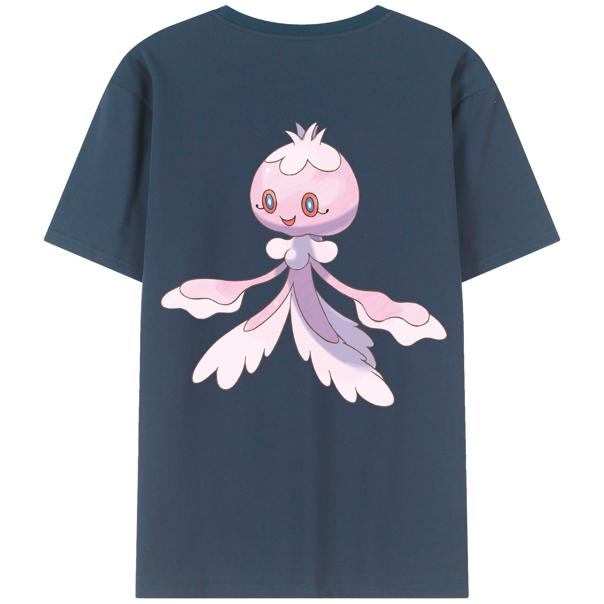 （画像用） ポケットモンスター Pokémon 綿100％ メンズ半袖Tシャツ（バックプリント） 通気性