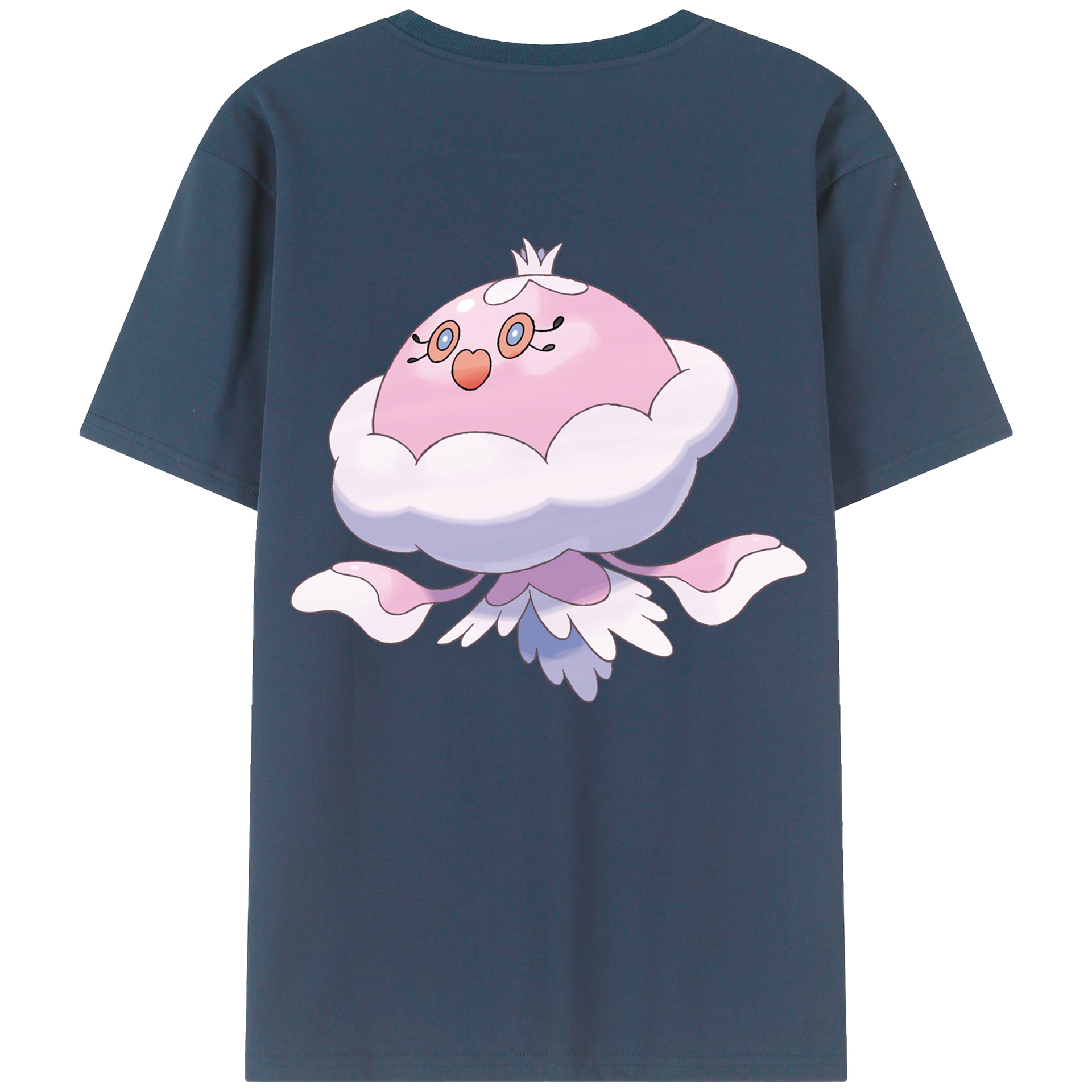 （画像用） ポケットモンスター Pokémon 綿100％ メンズ半袖Tシャツ（バックプリント） 通気性