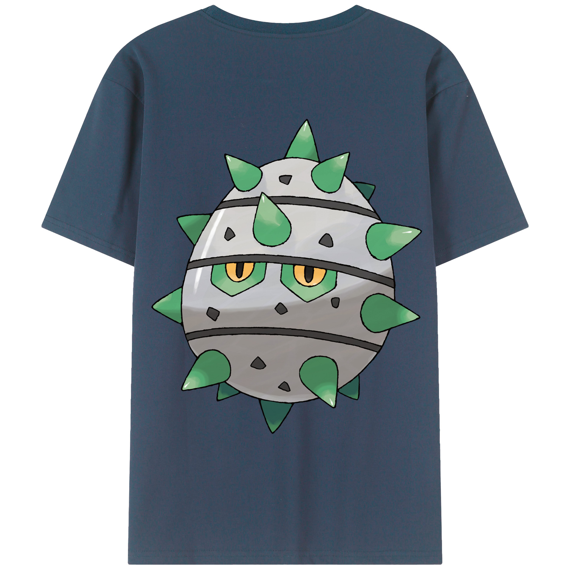 （画像用） ポケットモンスター Pokémon 綿100％ メンズ半袖Tシャツ（バックプリント） 通気性